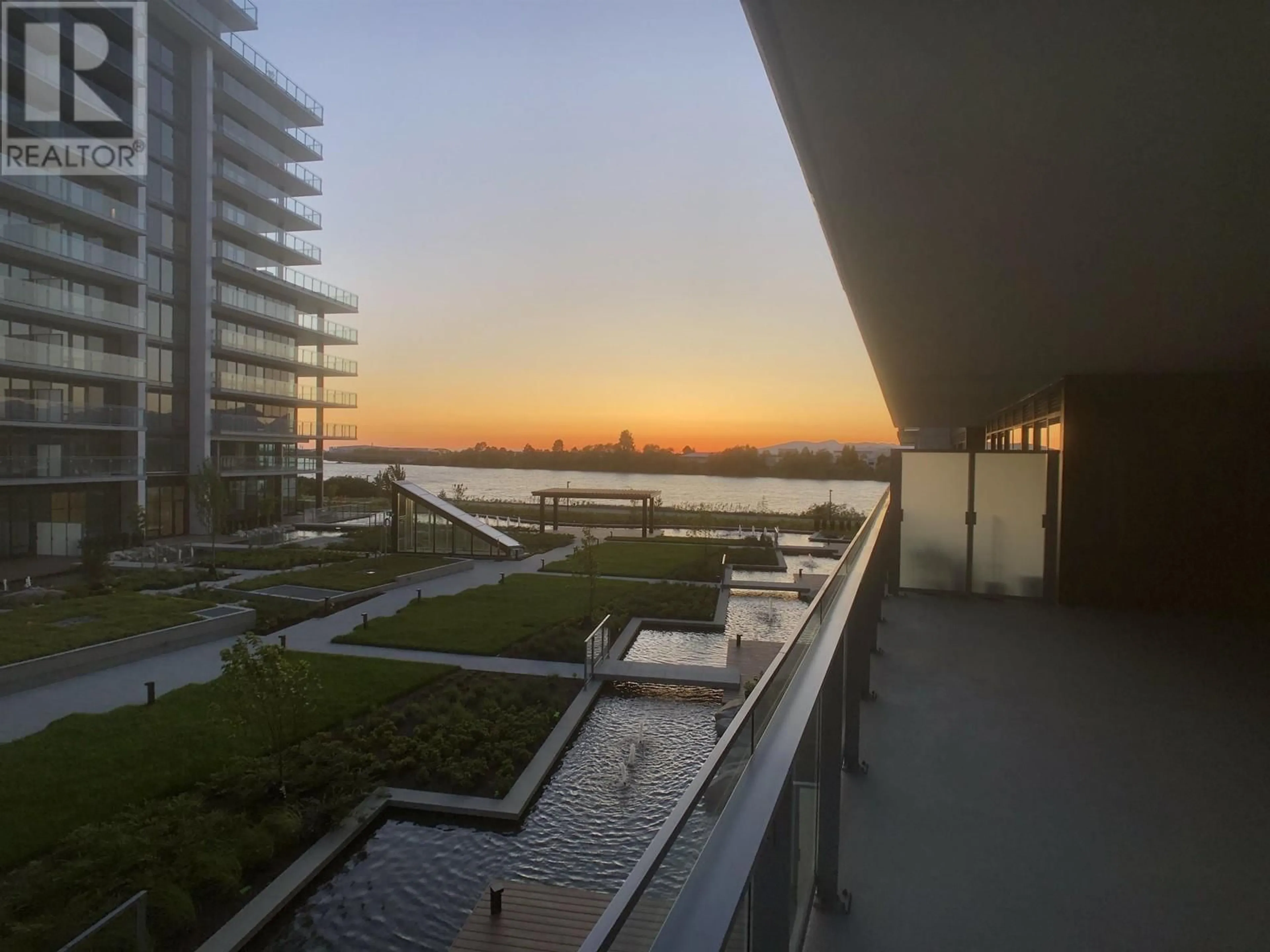 Balcony in the apartment, the view of lake or river for 216 6833 PEARSON WAY, Richmond British Columbia V7C0E8