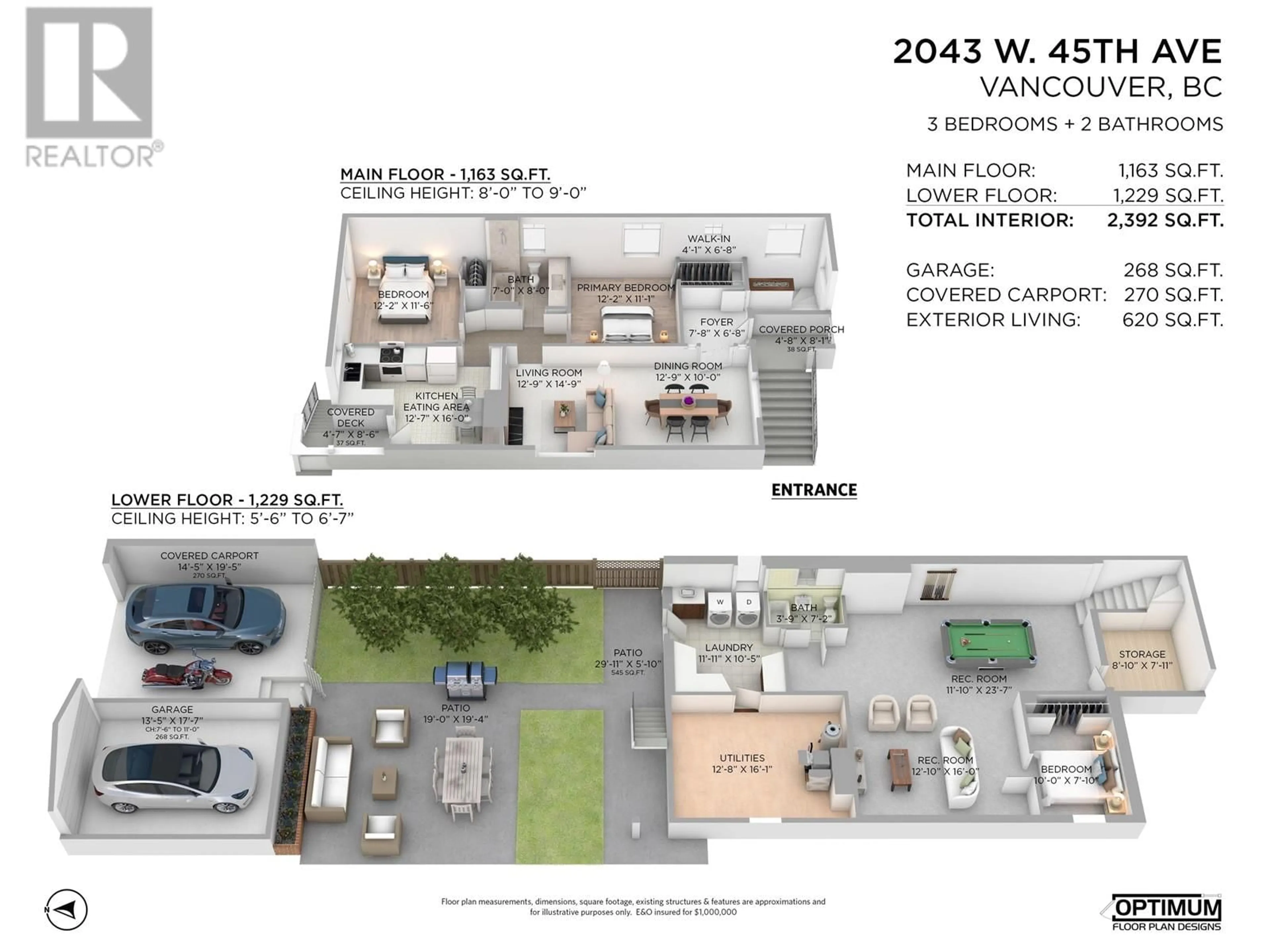 Floor plan for 2043 W 45TH AVENUE, Vancouver British Columbia V6M2H8