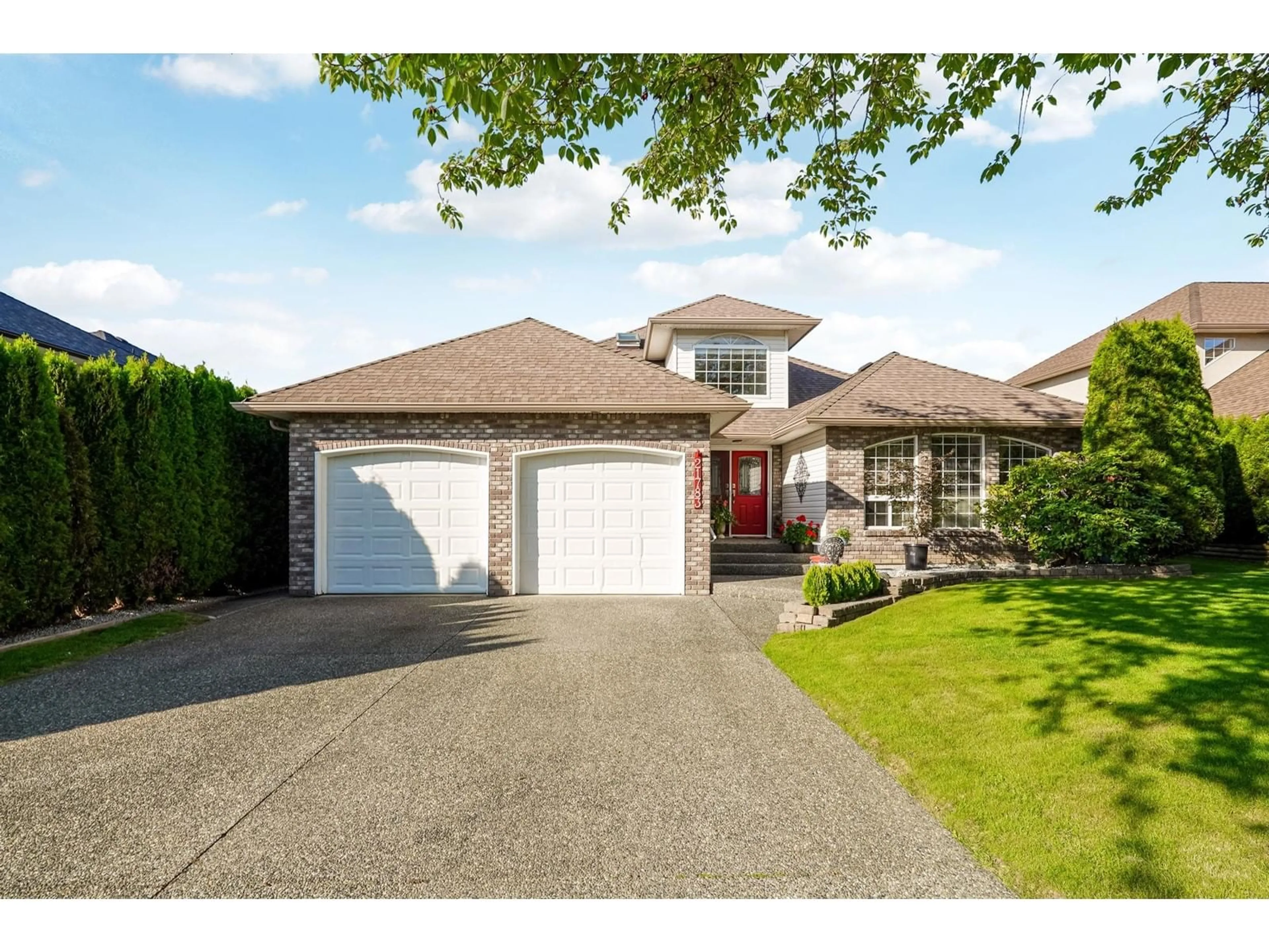 Frontside or backside of a home, the street view for 21783 46 AVENUE, Langley British Columbia V3A3J5