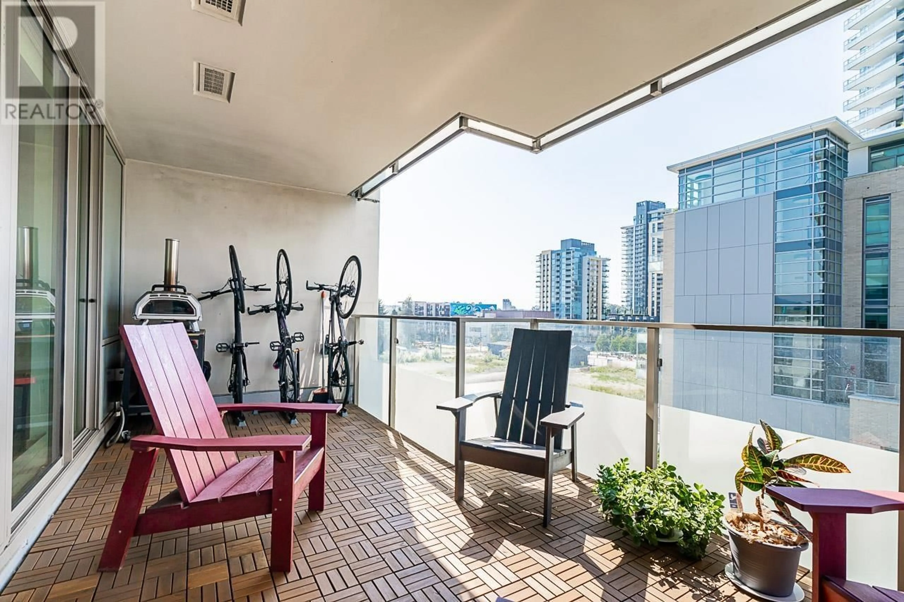 Balcony in the apartment for 508 1550 FERN STREET, North Vancouver British Columbia V7J0A9