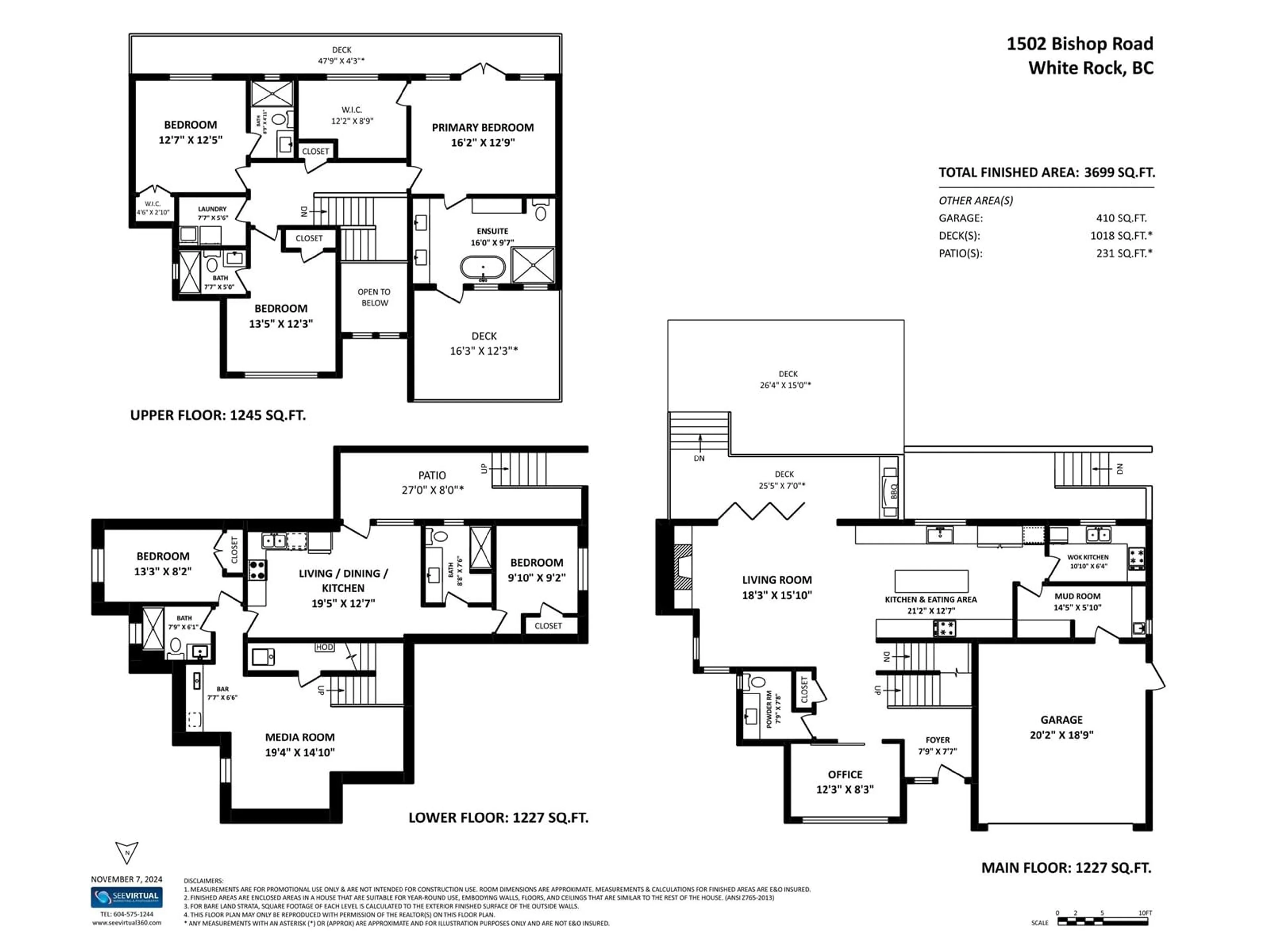 Floor plan for 1502 BISHOP ROAD, White Rock British Columbia V4B3K7