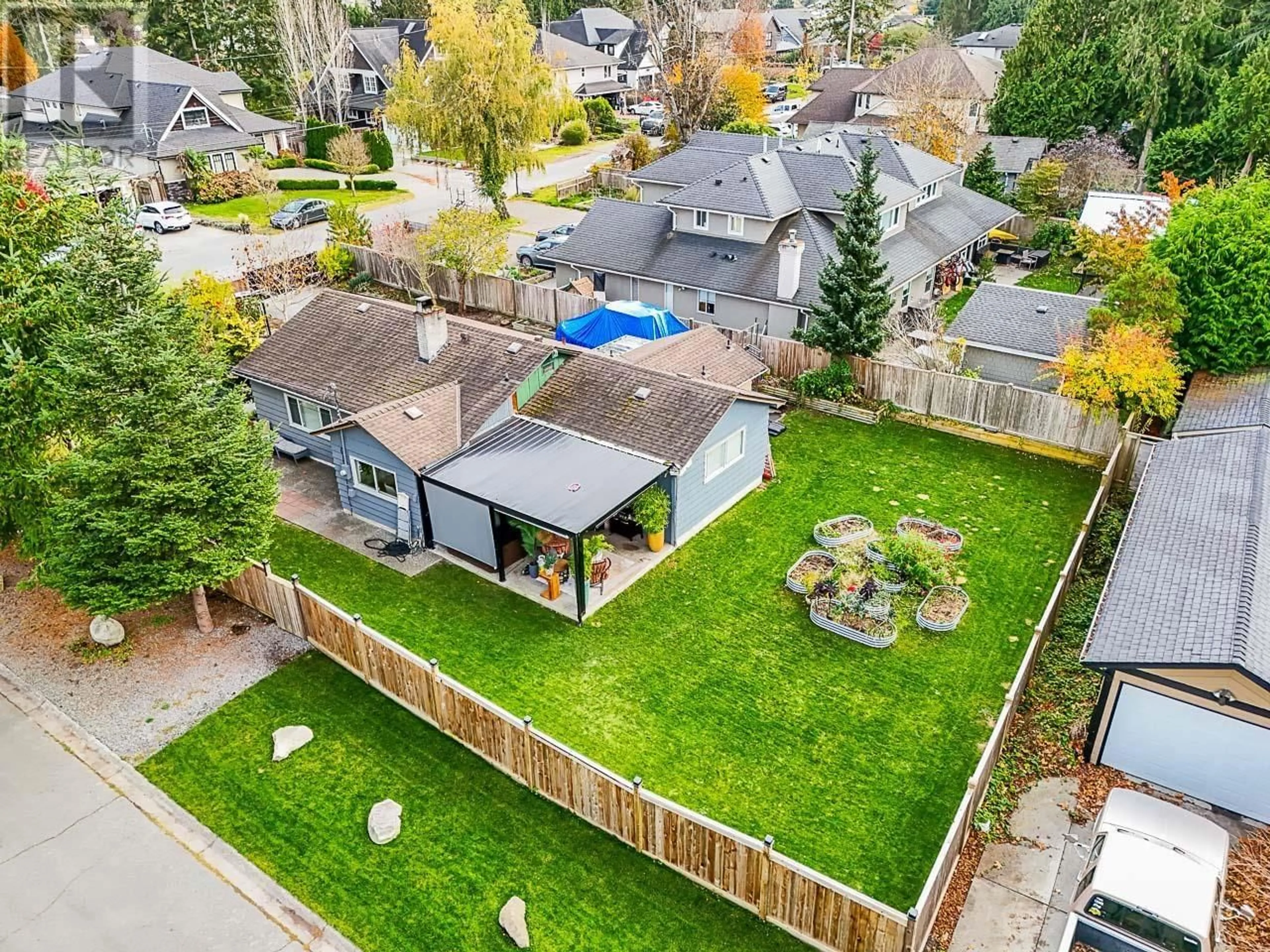 Frontside or backside of a home, the fenced backyard for 77 66A STREET, Delta British Columbia V4L1M3