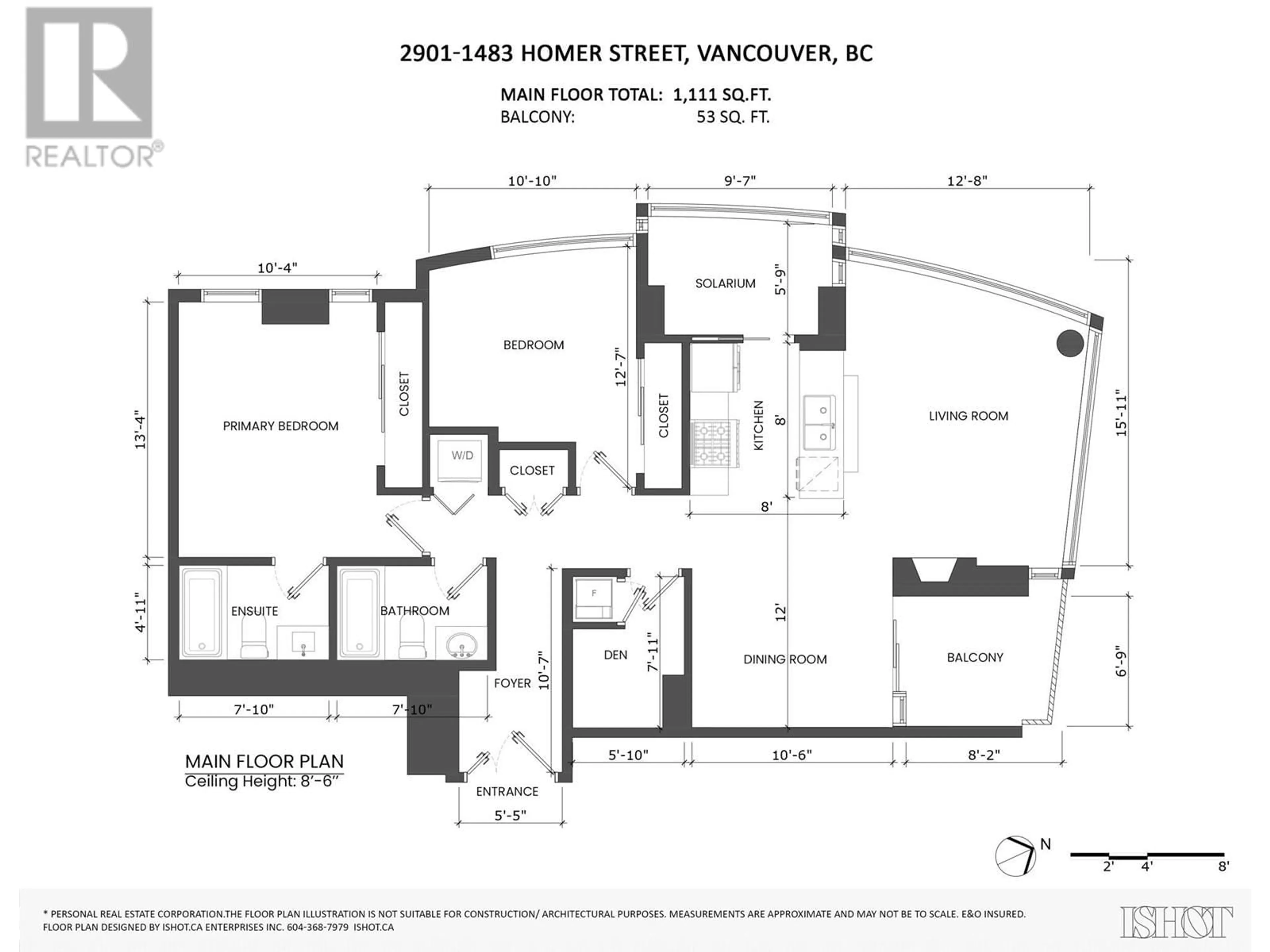 Floor plan for 2901 1483 HOMER STREET, Vancouver British Columbia V6Z3C8