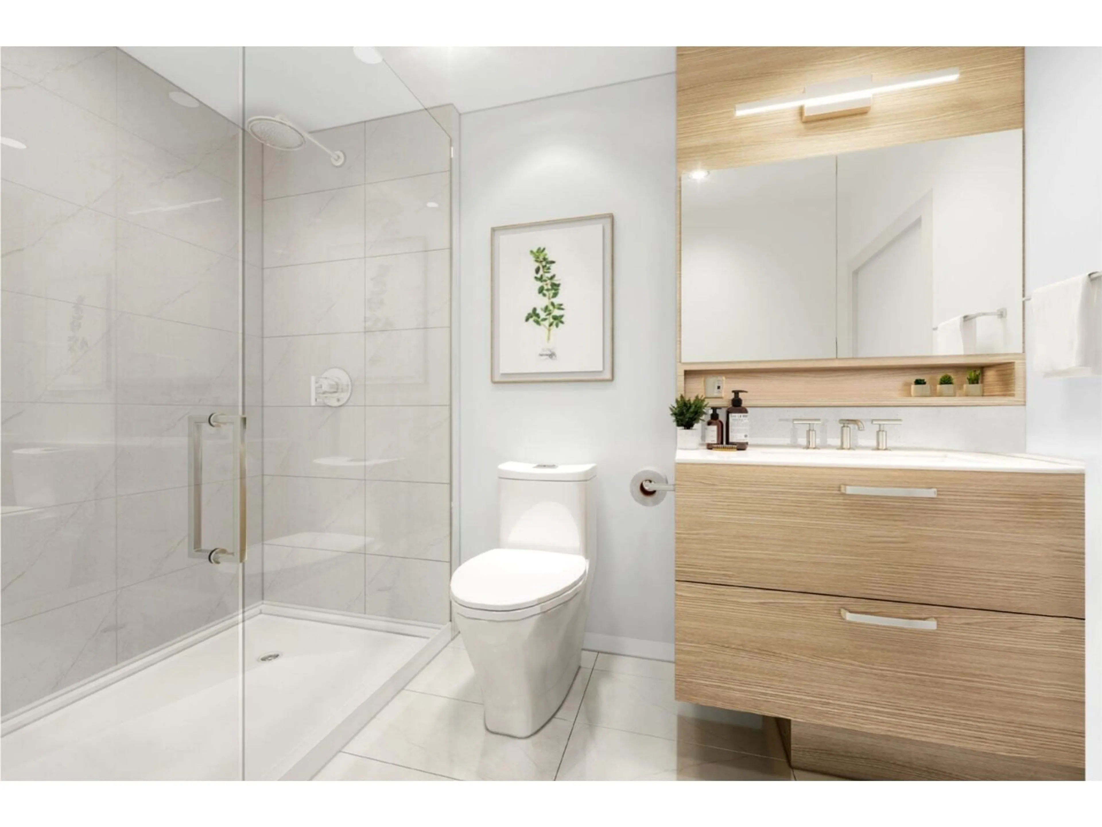 Bathroom, ceramic floors for 1609 9675 KING GEORGE BOULEVARD, Surrey British Columbia V3T2V3