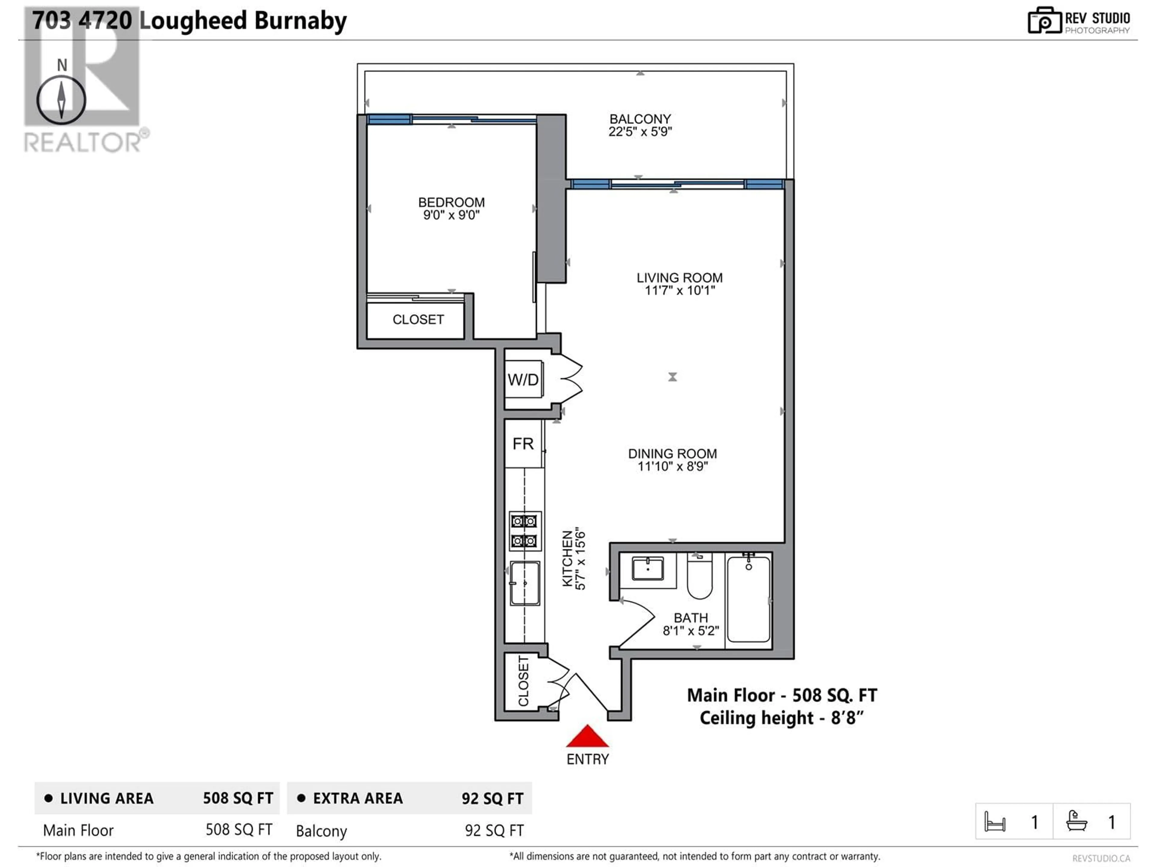 Floor plan for 703 4720 LOUGHEED HIGHWAY, Burnaby British Columbia V5C0M8