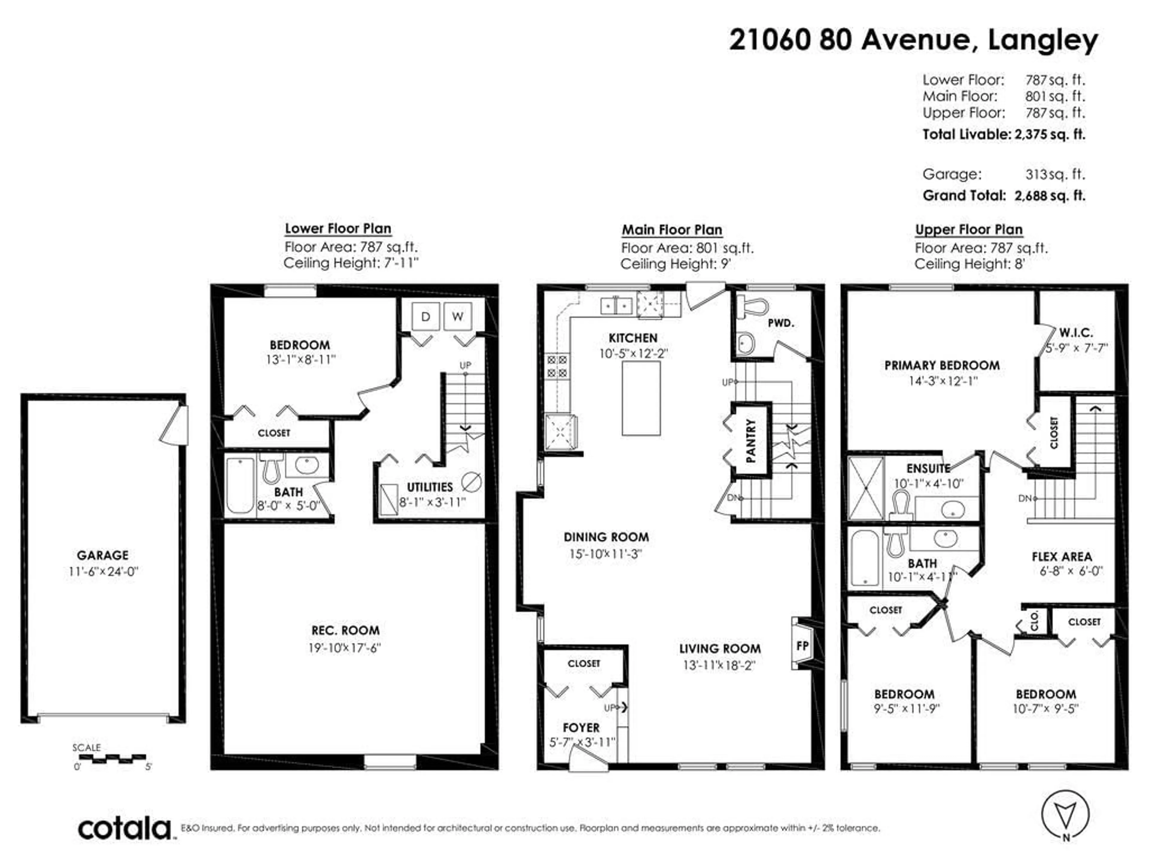 Floor plan for 21060 80 AVENUE, Langley British Columbia V2Y0H6