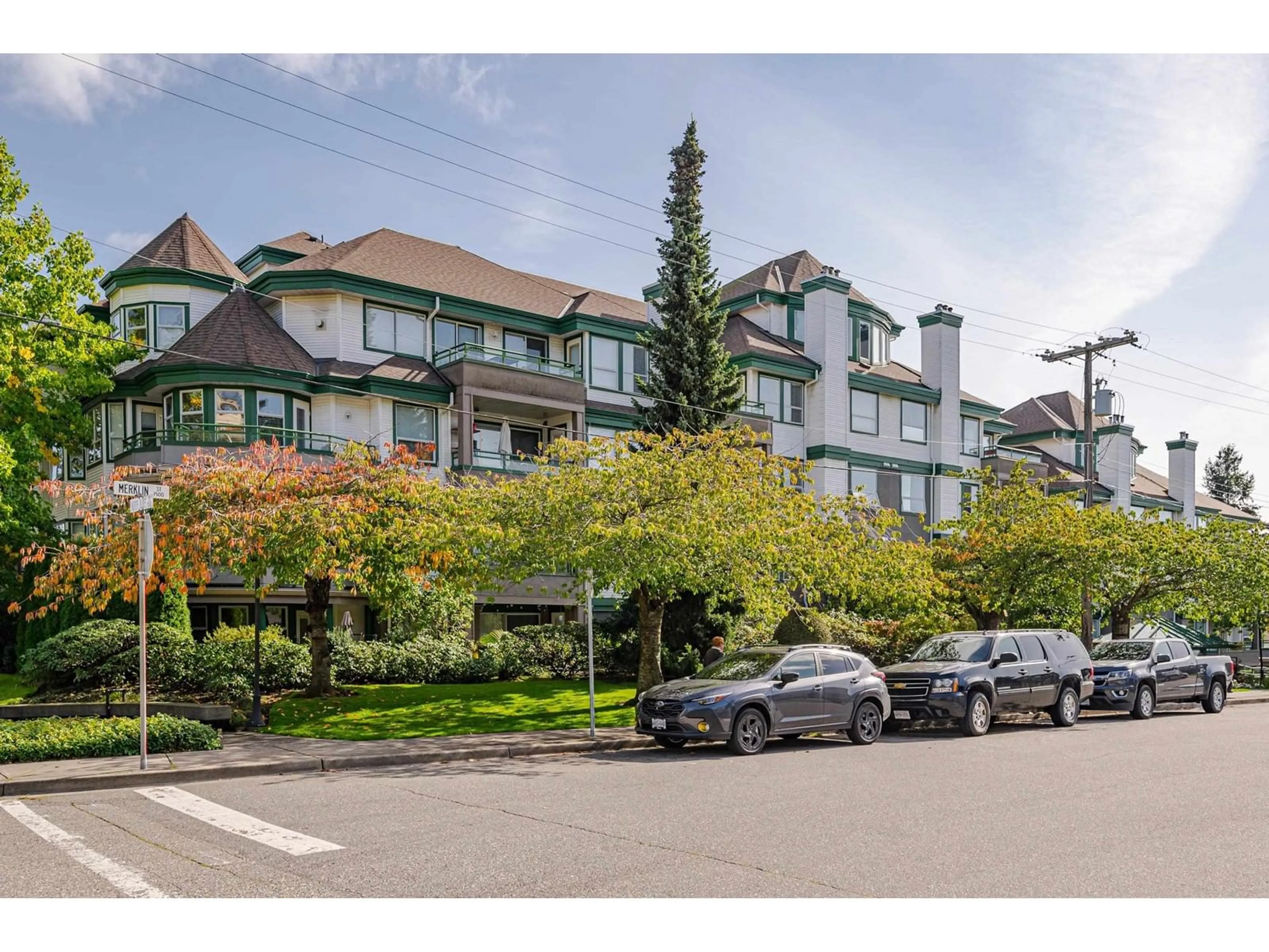 A pic from exterior of the house or condo, the street view for 104 1576 MERKLIN STREET, White Rock British Columbia V4B5K2