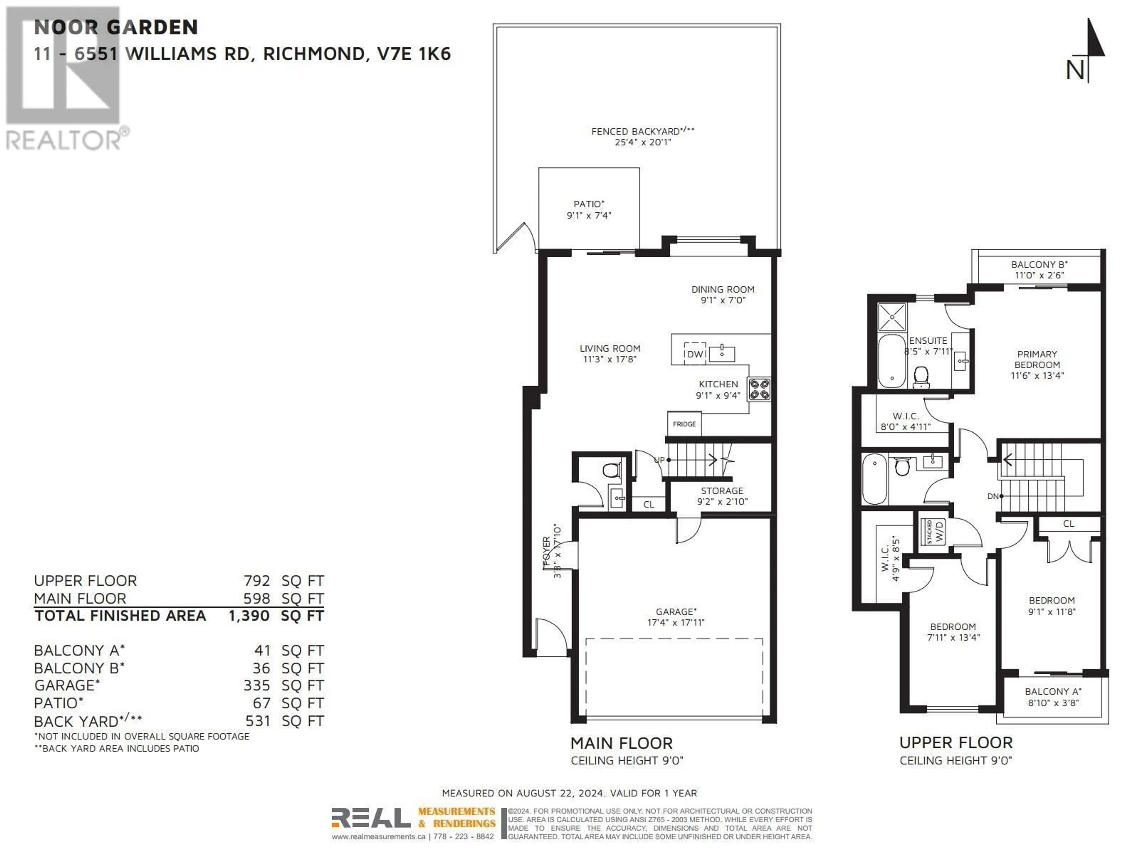 Floor plan for 11 6551 WILLIAMS ROAD, Richmond British Columbia V7E1K6