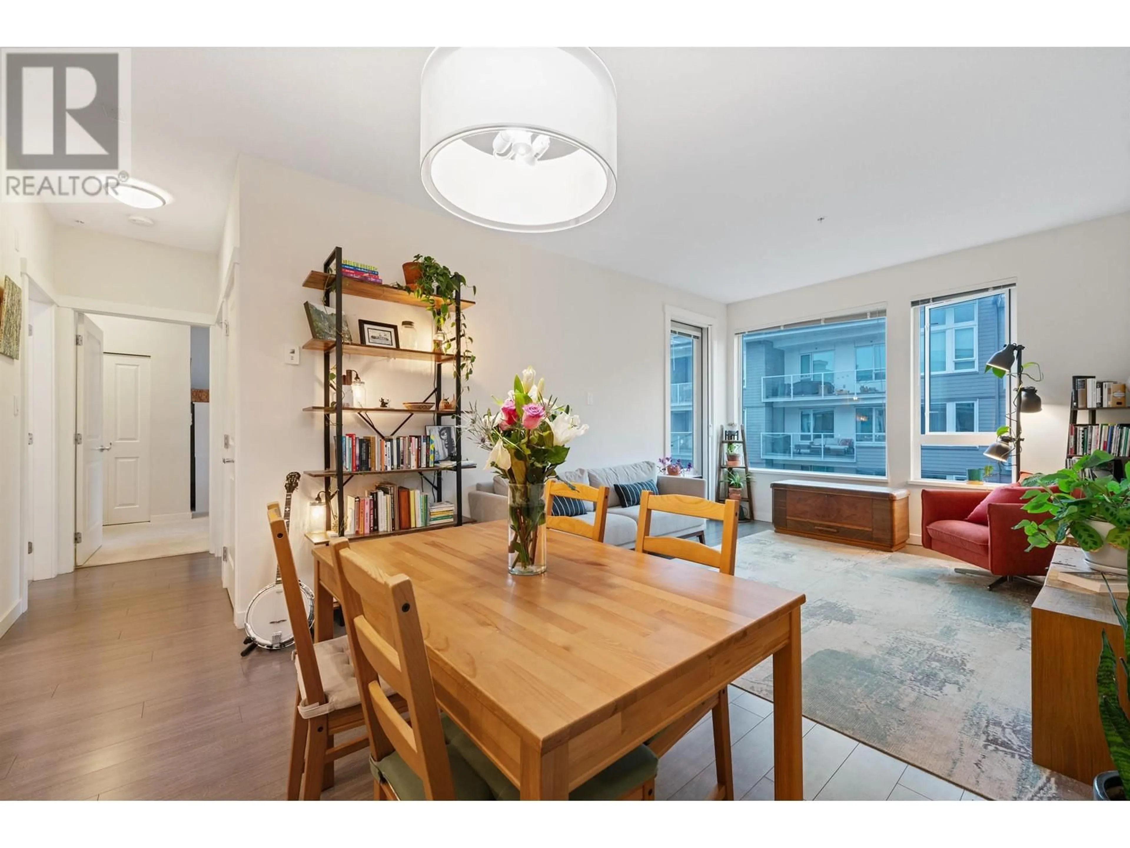 Dining room, wood floors for 410 255 W 1ST STREET, North Vancouver British Columbia V7M3G8