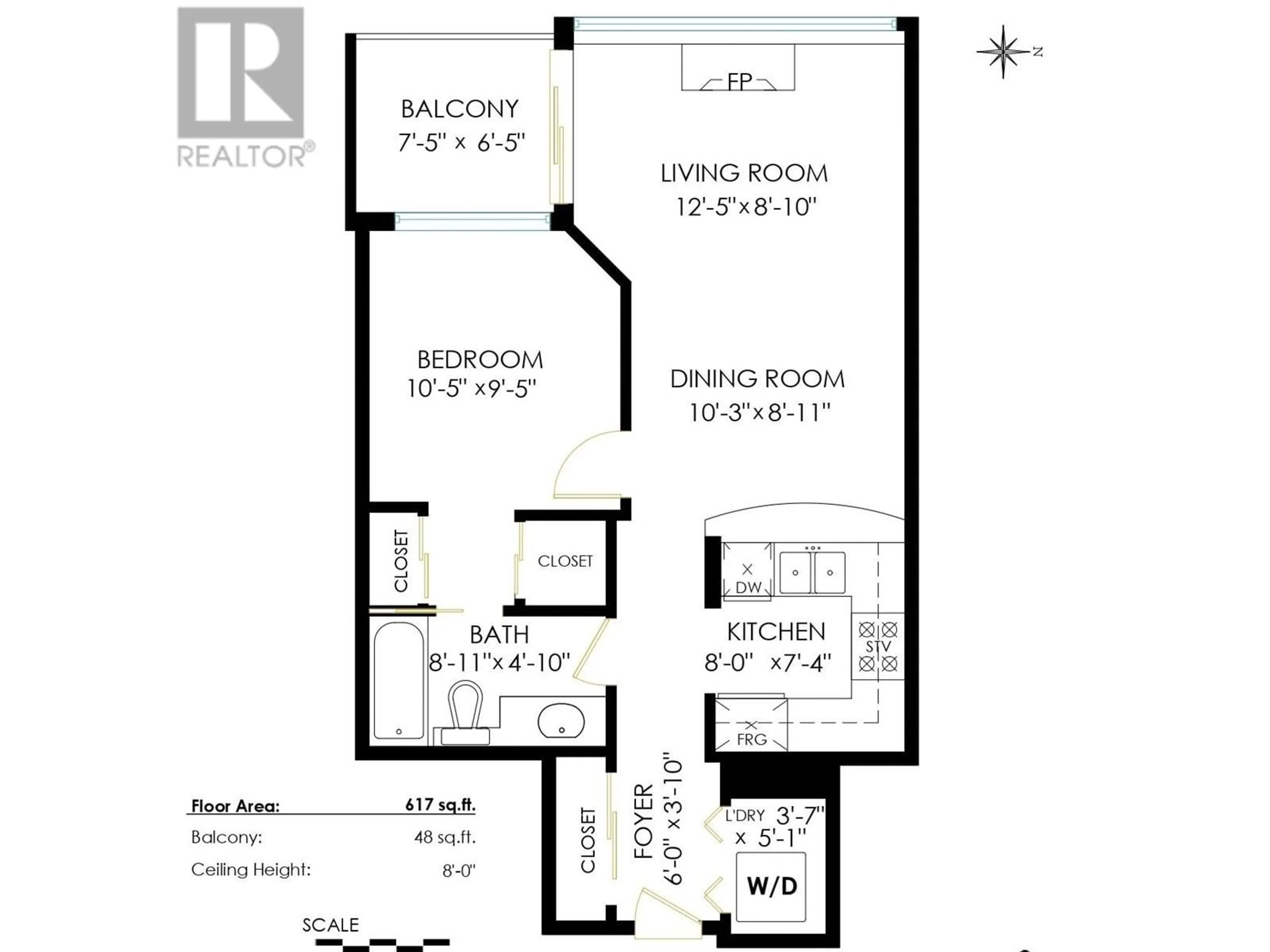 Floor plan for 901 8180 GRANVILLE AVENUE, Richmond British Columbia V6Y4G1