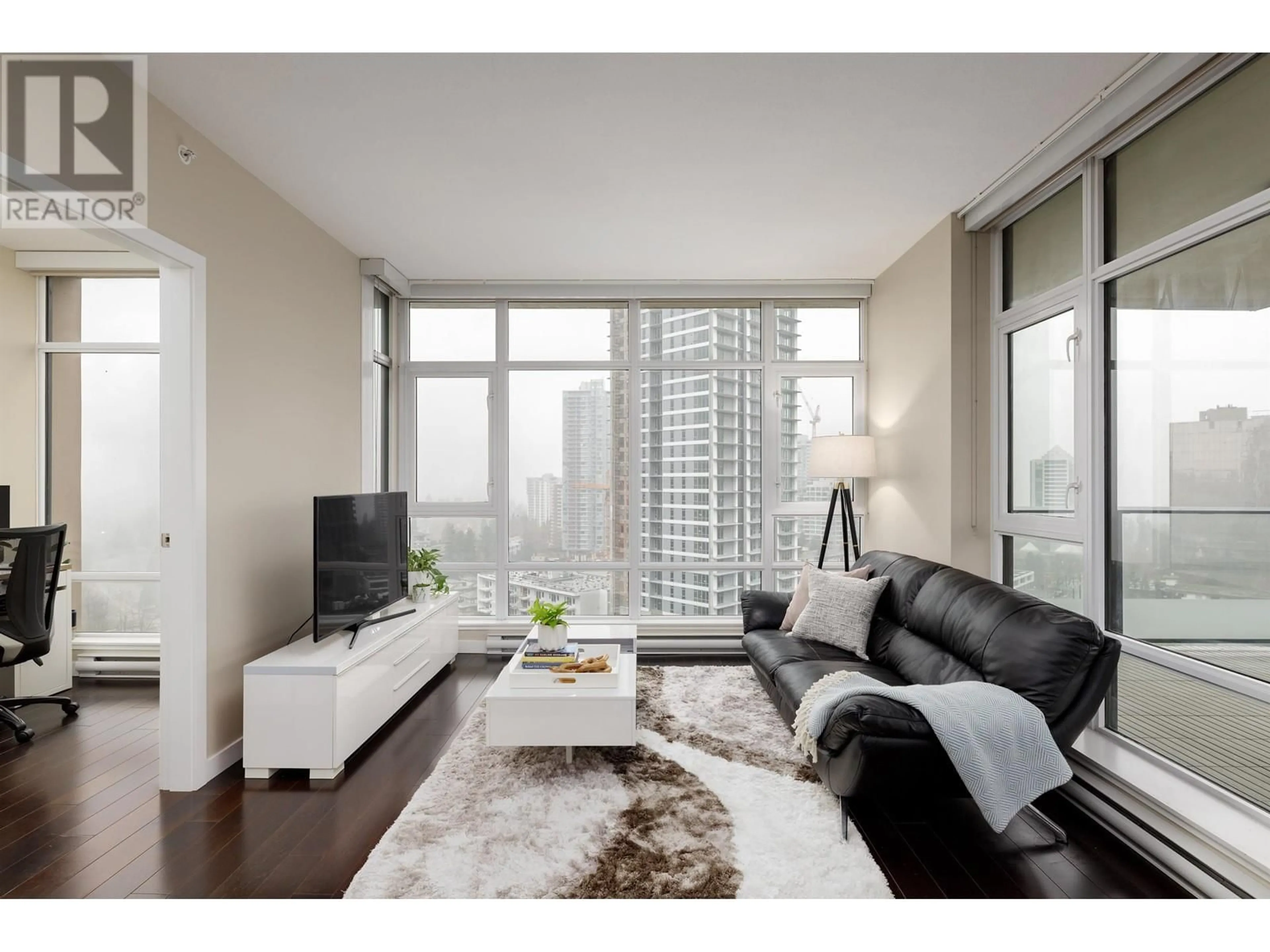 Living room, wood floors for 1401 6168 WILSON AVENUE, Burnaby British Columbia V5H0B2