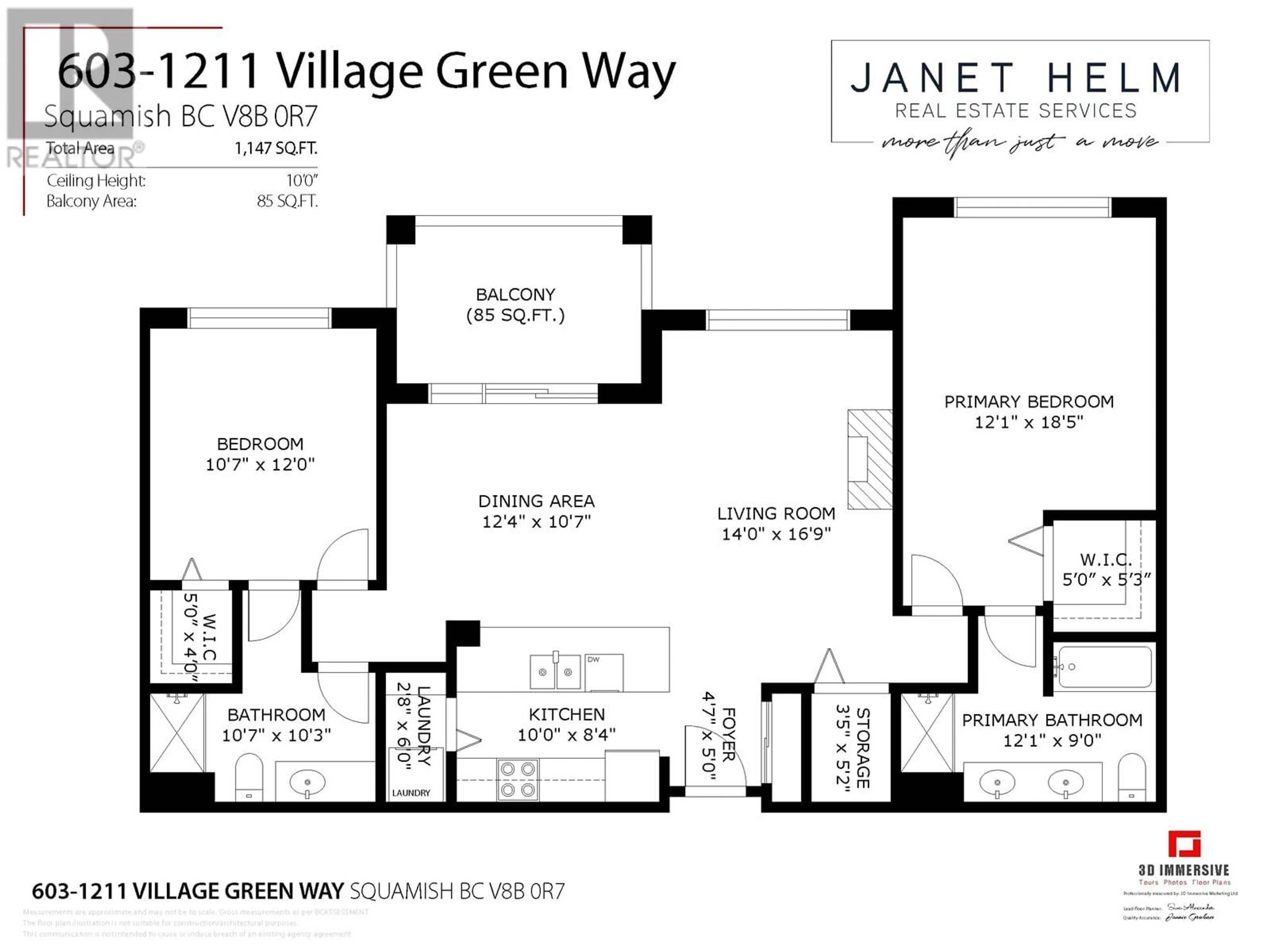 Floor plan for 603 1211 VILLAGE GREEN WAY, Squamish British Columbia V8B0R7