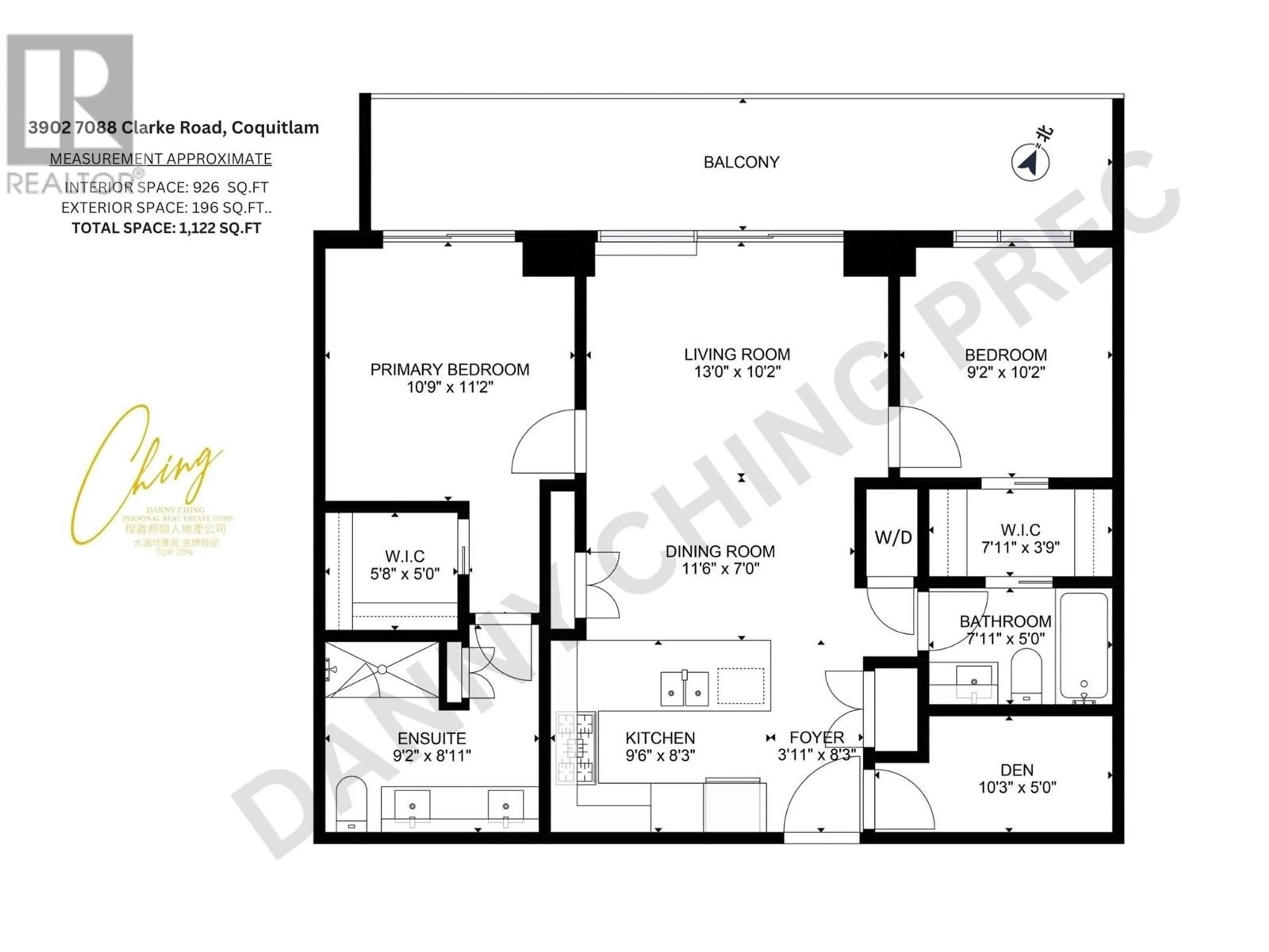 Floor plan for 3902 567 CLARKE ROAD, Coquitlam British Columbia V3J0K7