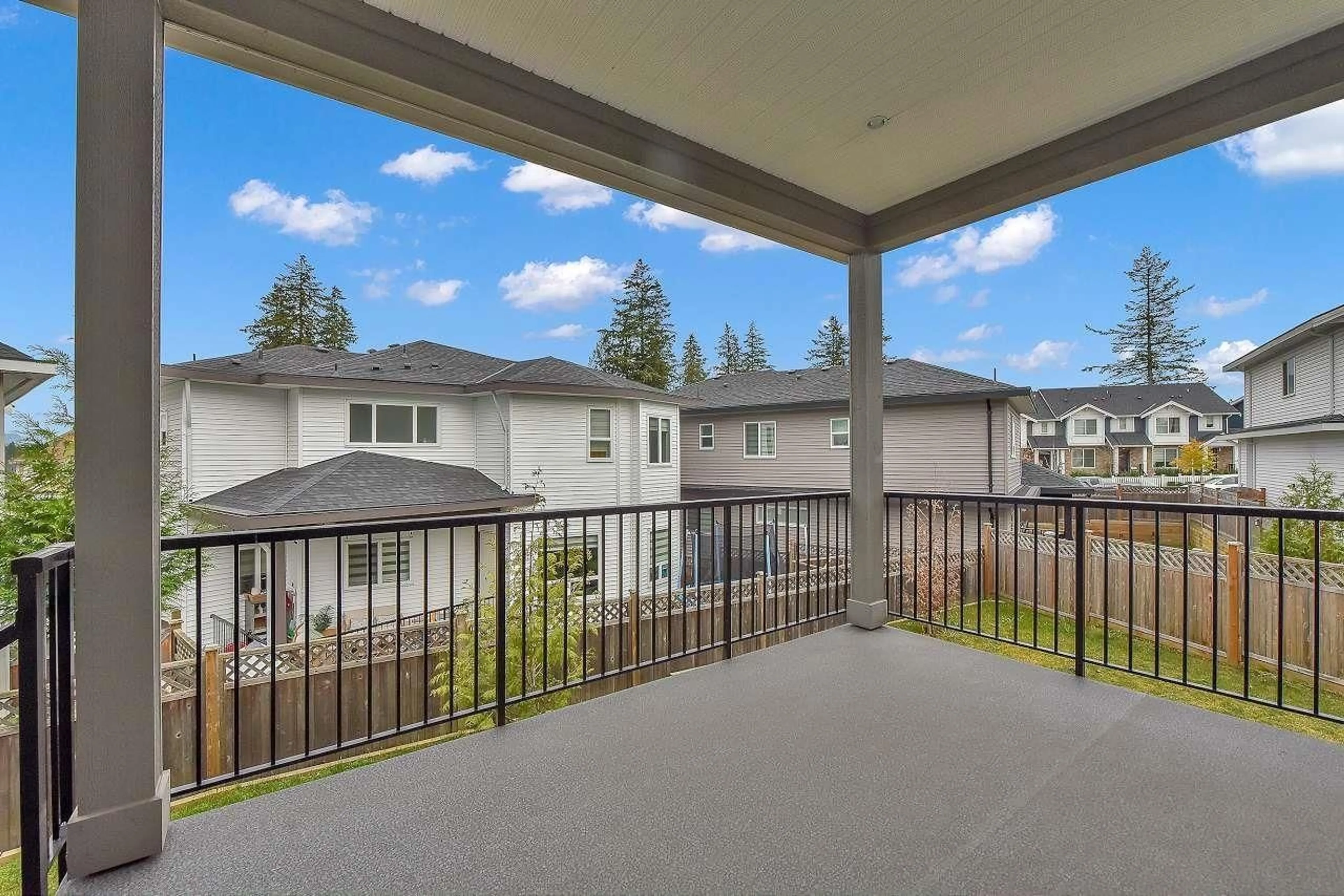 Patio, the fenced backyard for 14293 61B AVENUE, Surrey British Columbia V3X0K5