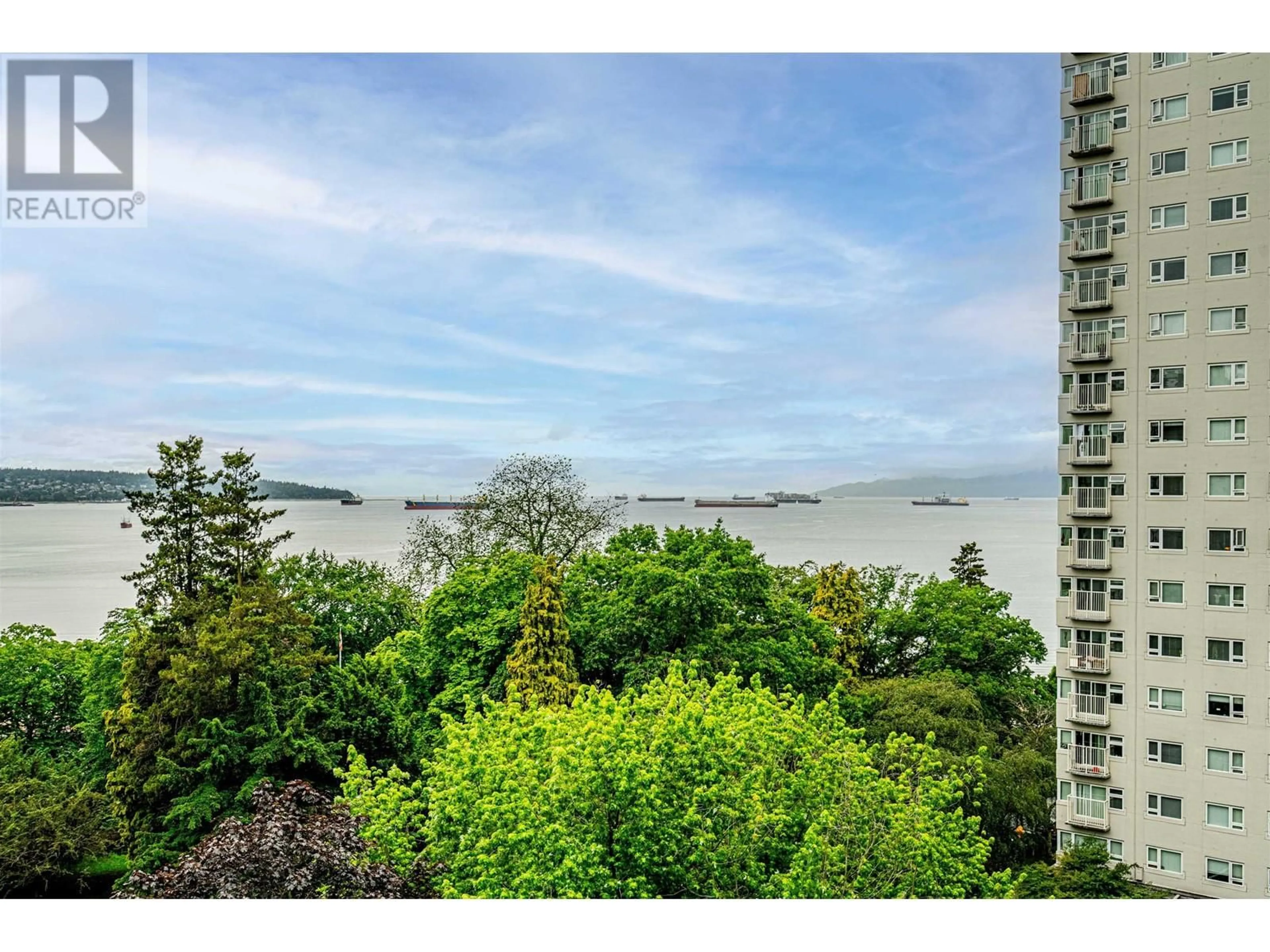 A pic from exterior of the house or condo, the view of lake or river for 801 1236 BIDWELL STREET, Vancouver British Columbia V6G2K9