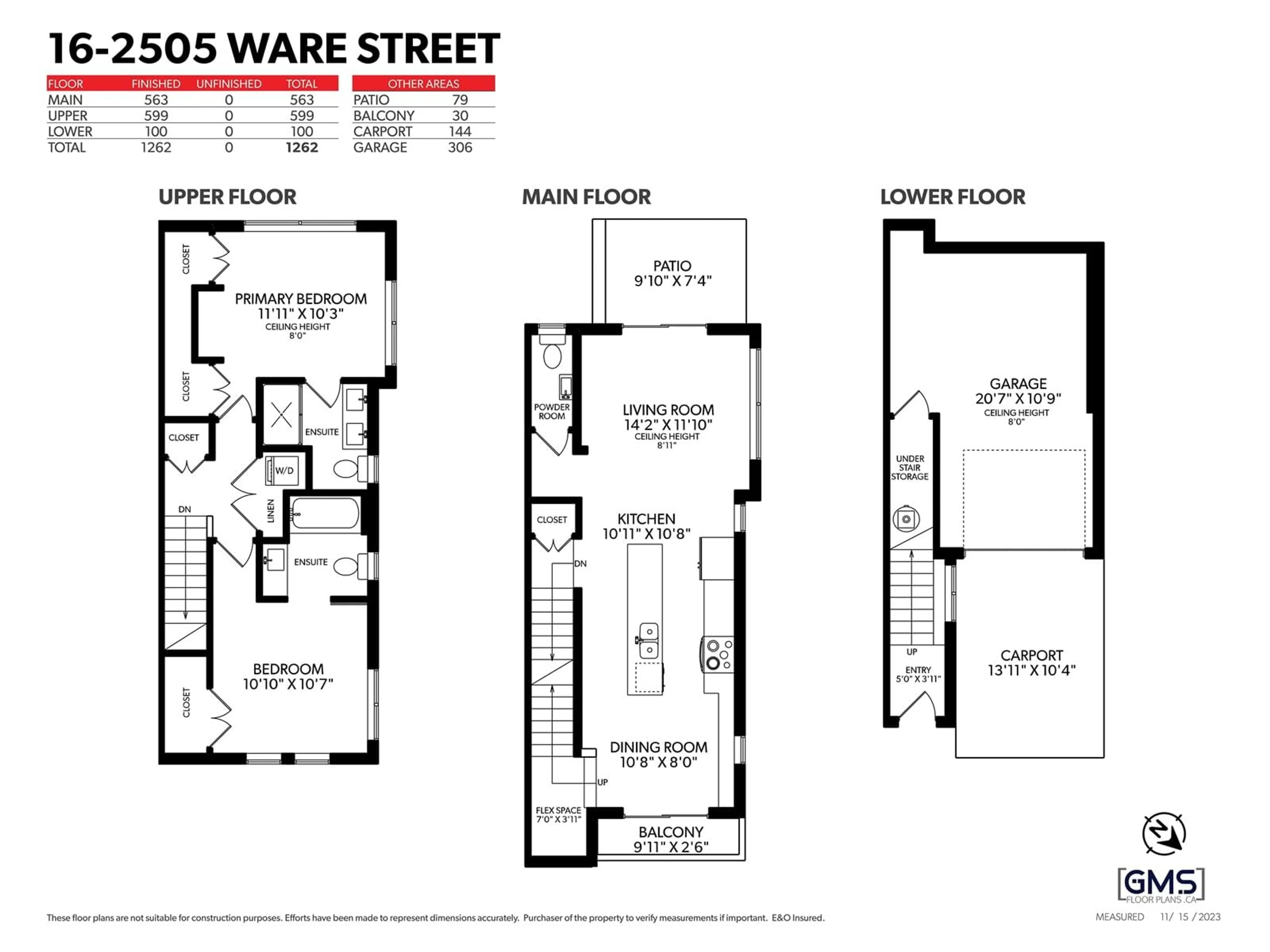 Floor plan for 16 2505 WARE STREET, Abbotsford British Columbia V2S0K3