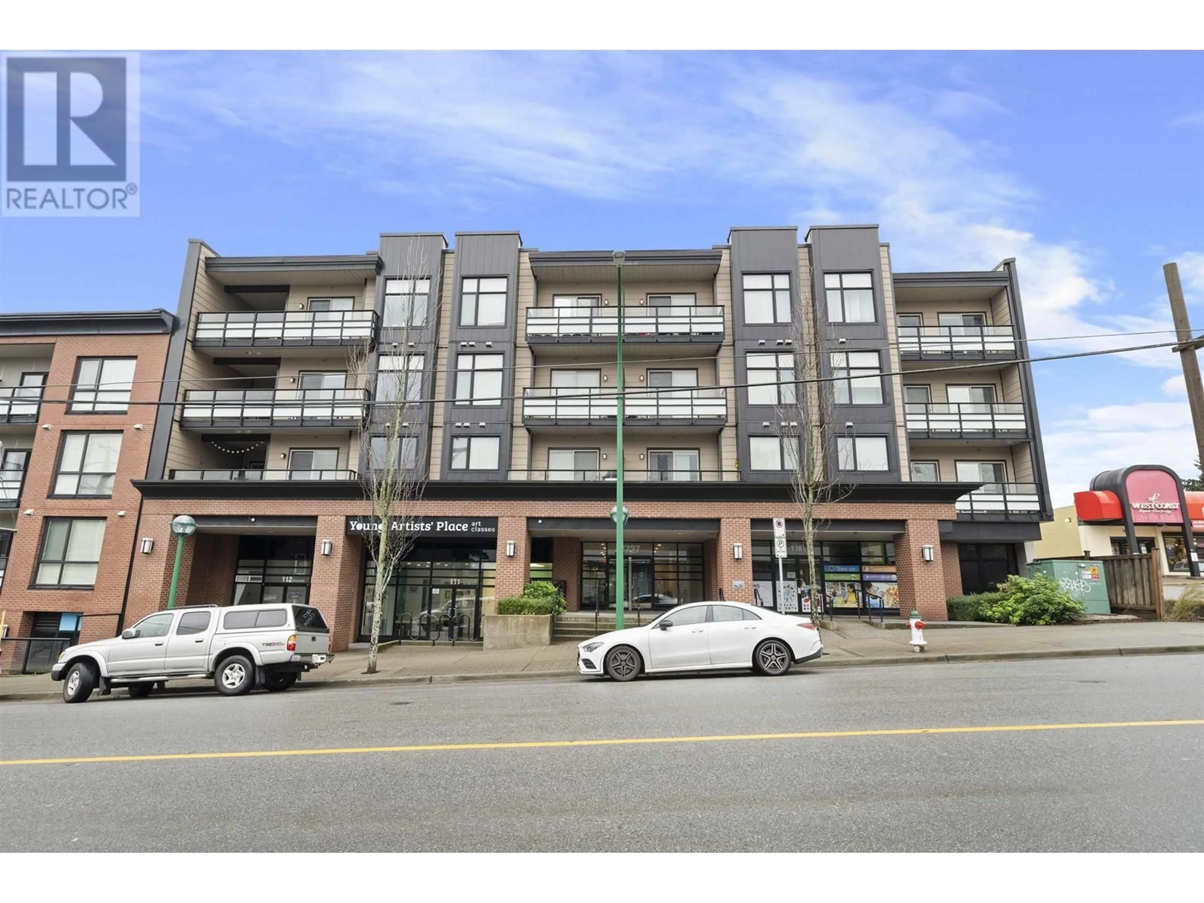 A pic from exterior of the house or condo, the front or back of building for 302 7727 ROYAL OAK AVENUE, Burnaby British Columbia V5J4K2