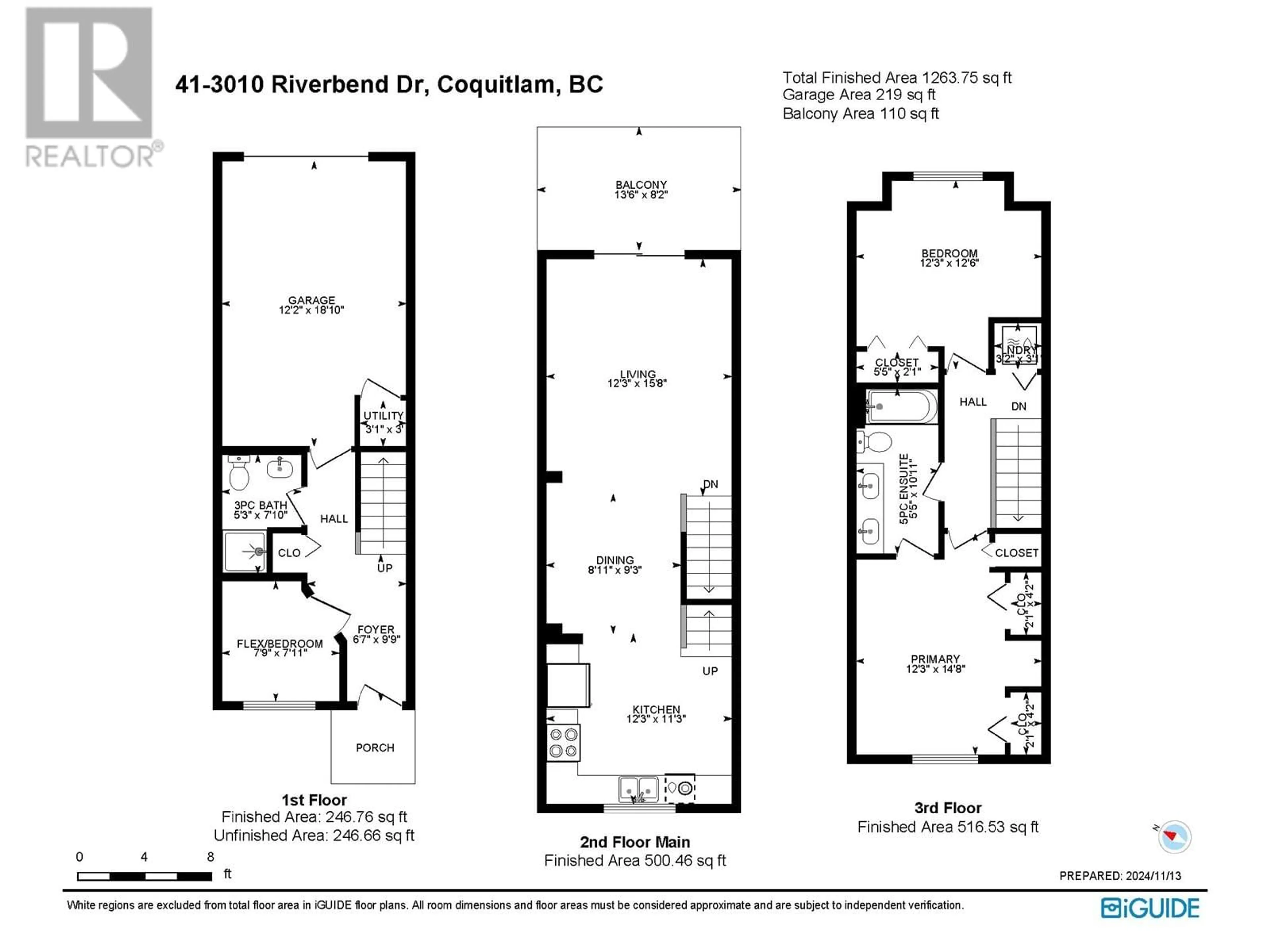 Floor plan for 41 3010 RIVERBEND DRIVE, Coquitlam British Columbia V3C0B8