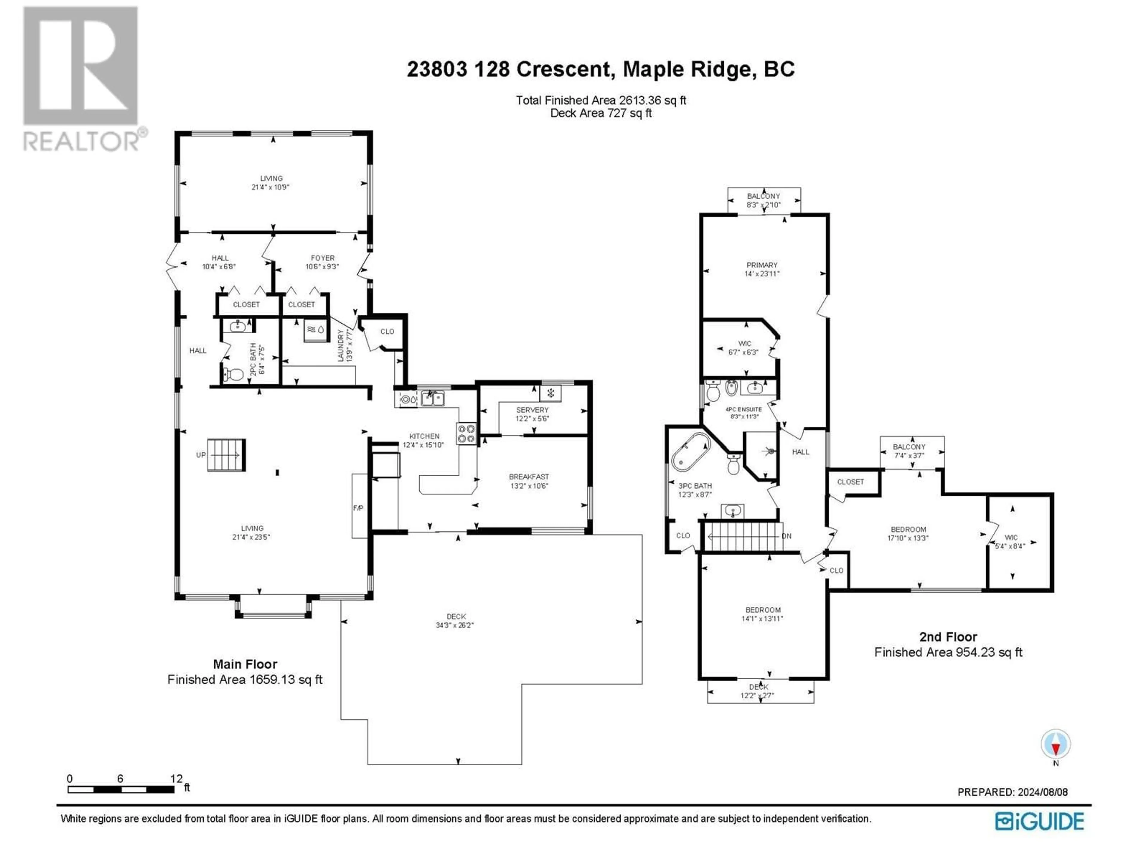 Floor plan for 23803 128 CRESCENT, Maple Ridge British Columbia V4R1P5