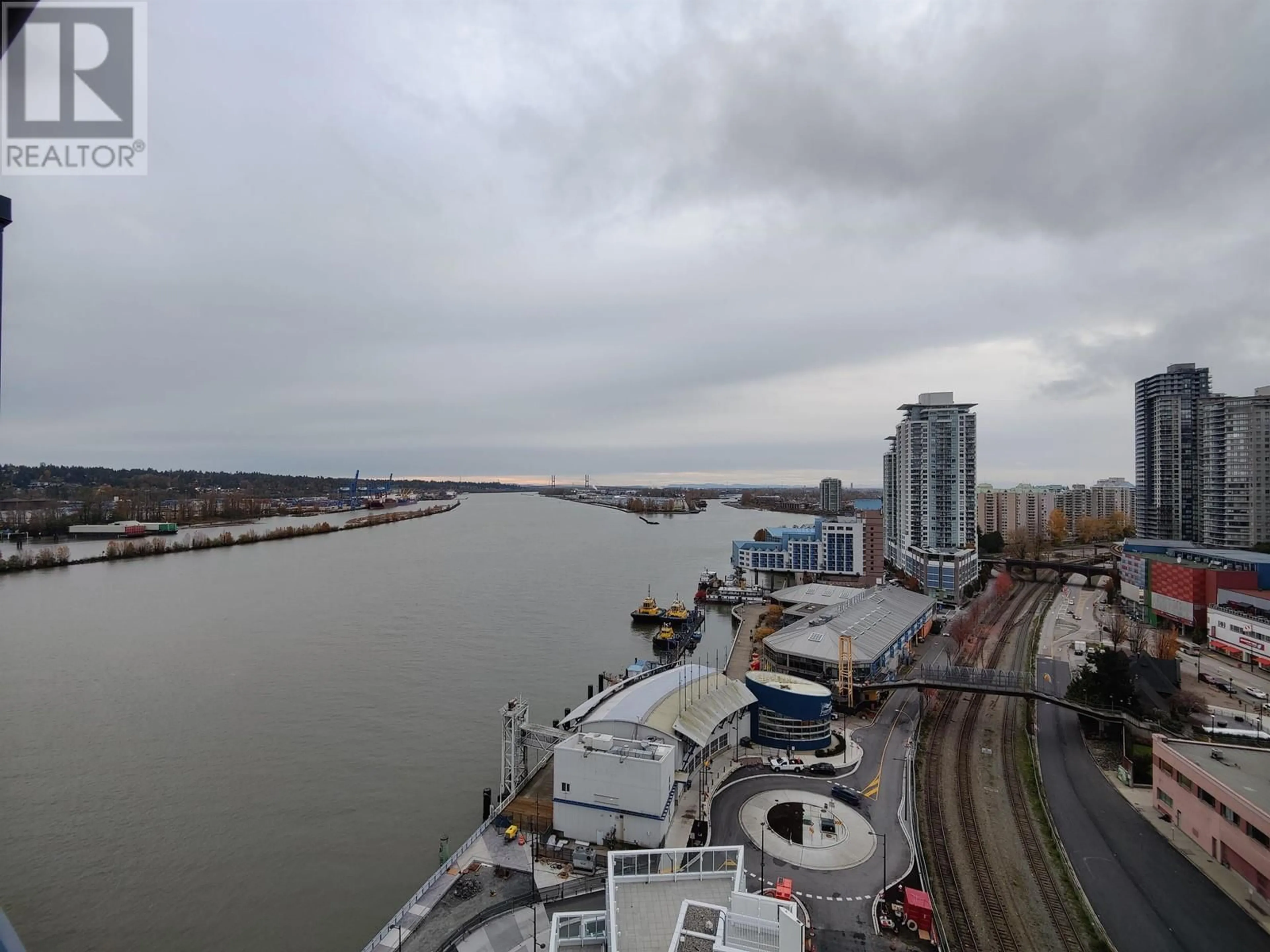 A pic from exterior of the house or condo, the view of lake or river for 1403 680 QUAYSIDE DRIVE, New Westminster British Columbia V3M0P2