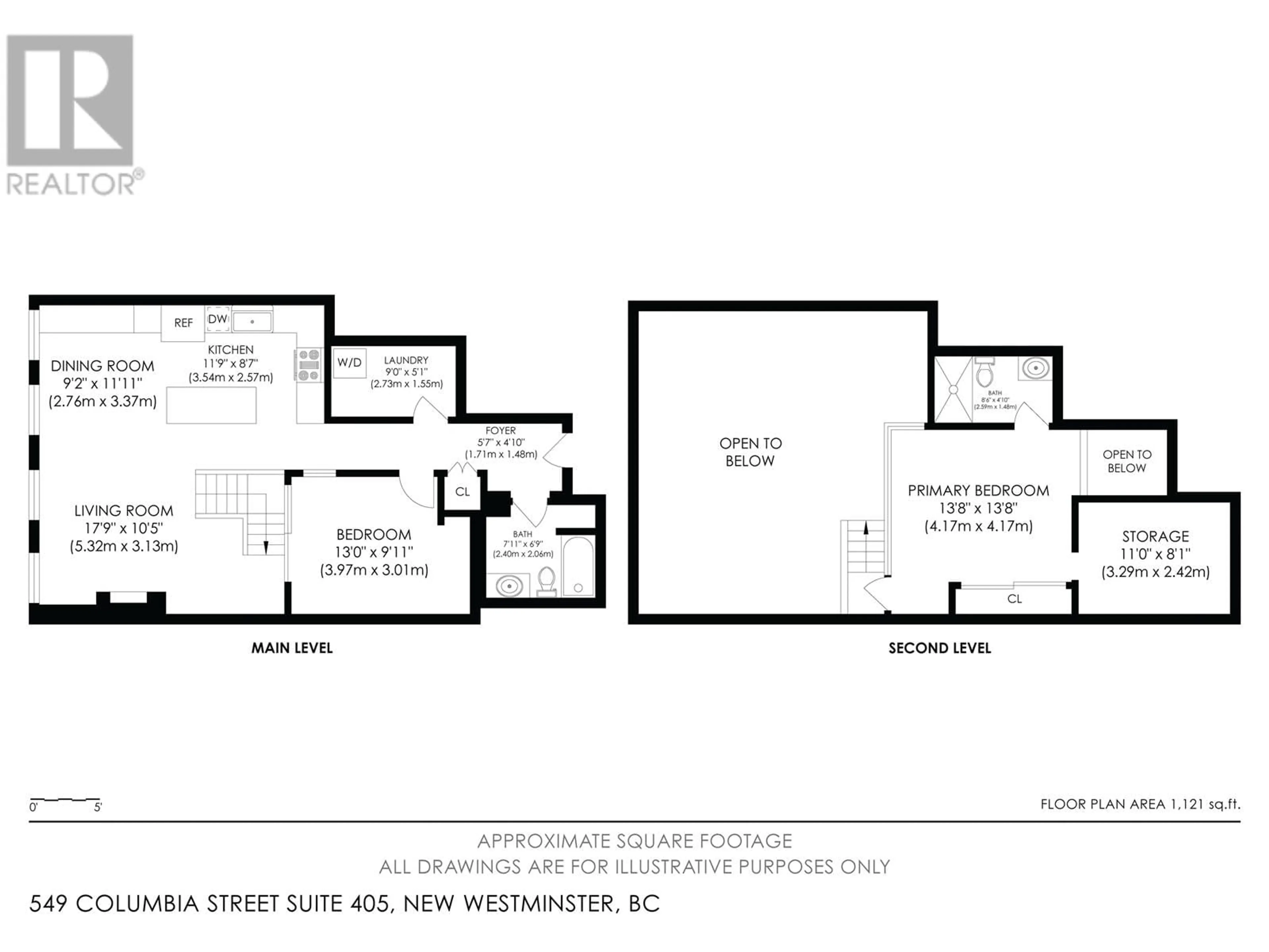 Floor plan for 405 549 COLUMBIA STREET, New Westminster British Columbia V3L1B2