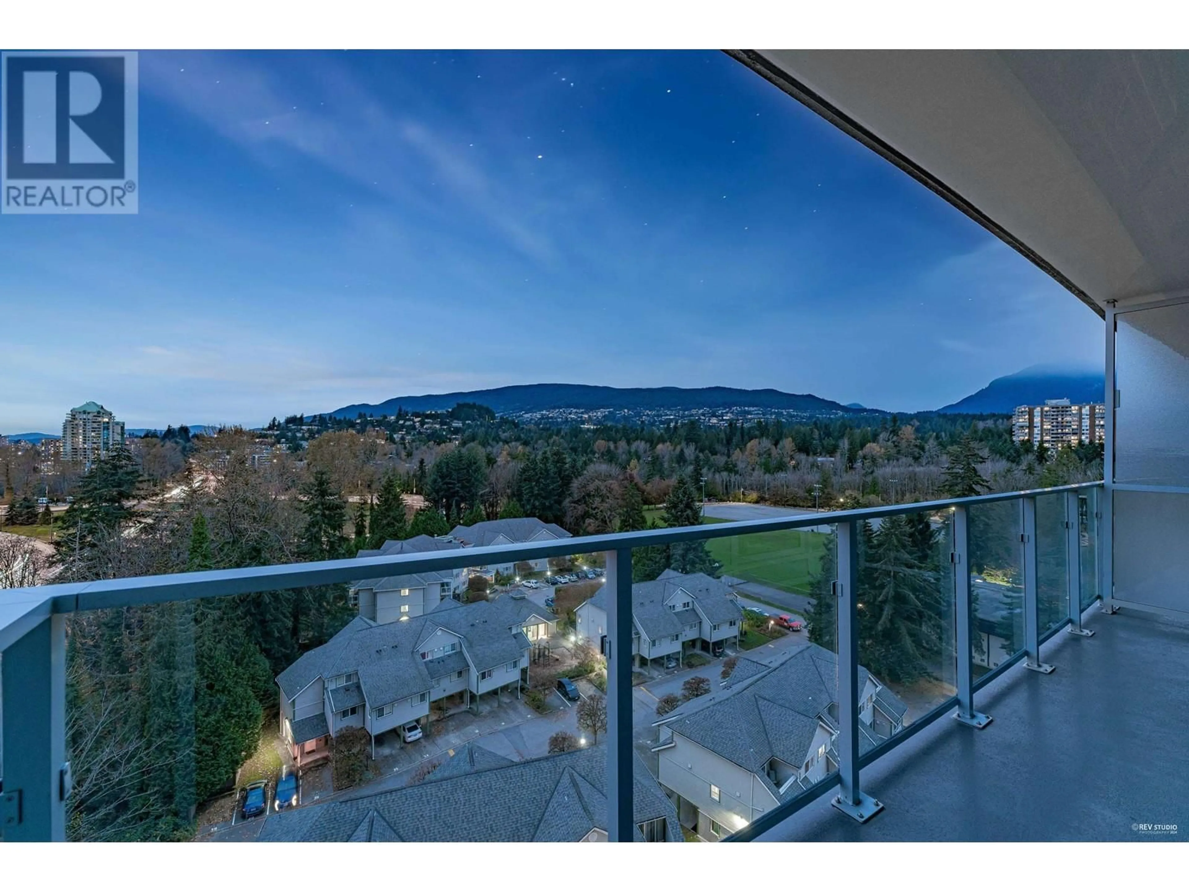 Balcony in the apartment, the view of mountain for 1007 200 KLAHANIE COURT, West Vancouver British Columbia V7P0E4