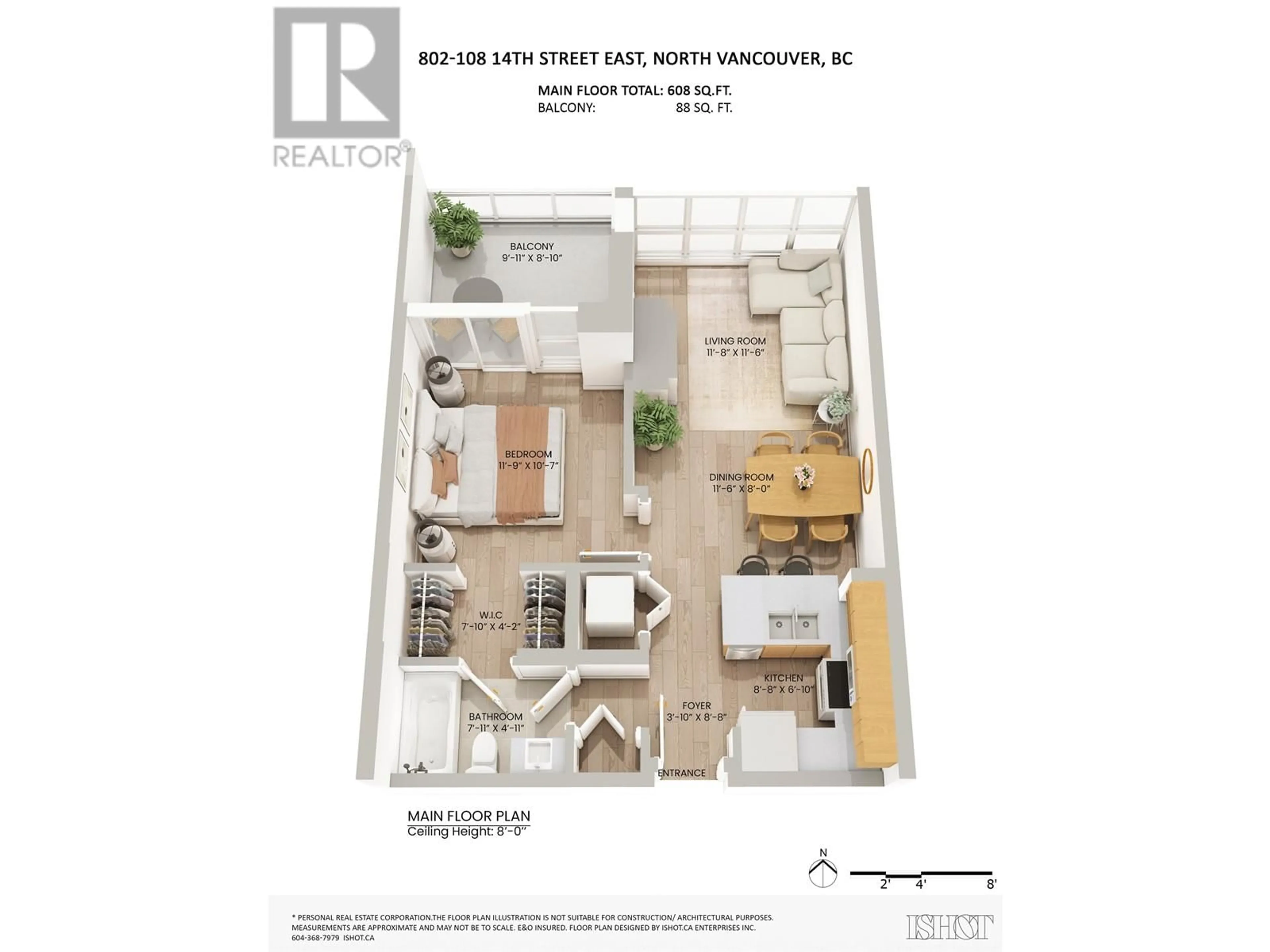 Floor plan for 802 108 E 14TH STREET, North Vancouver British Columbia V7L2N3