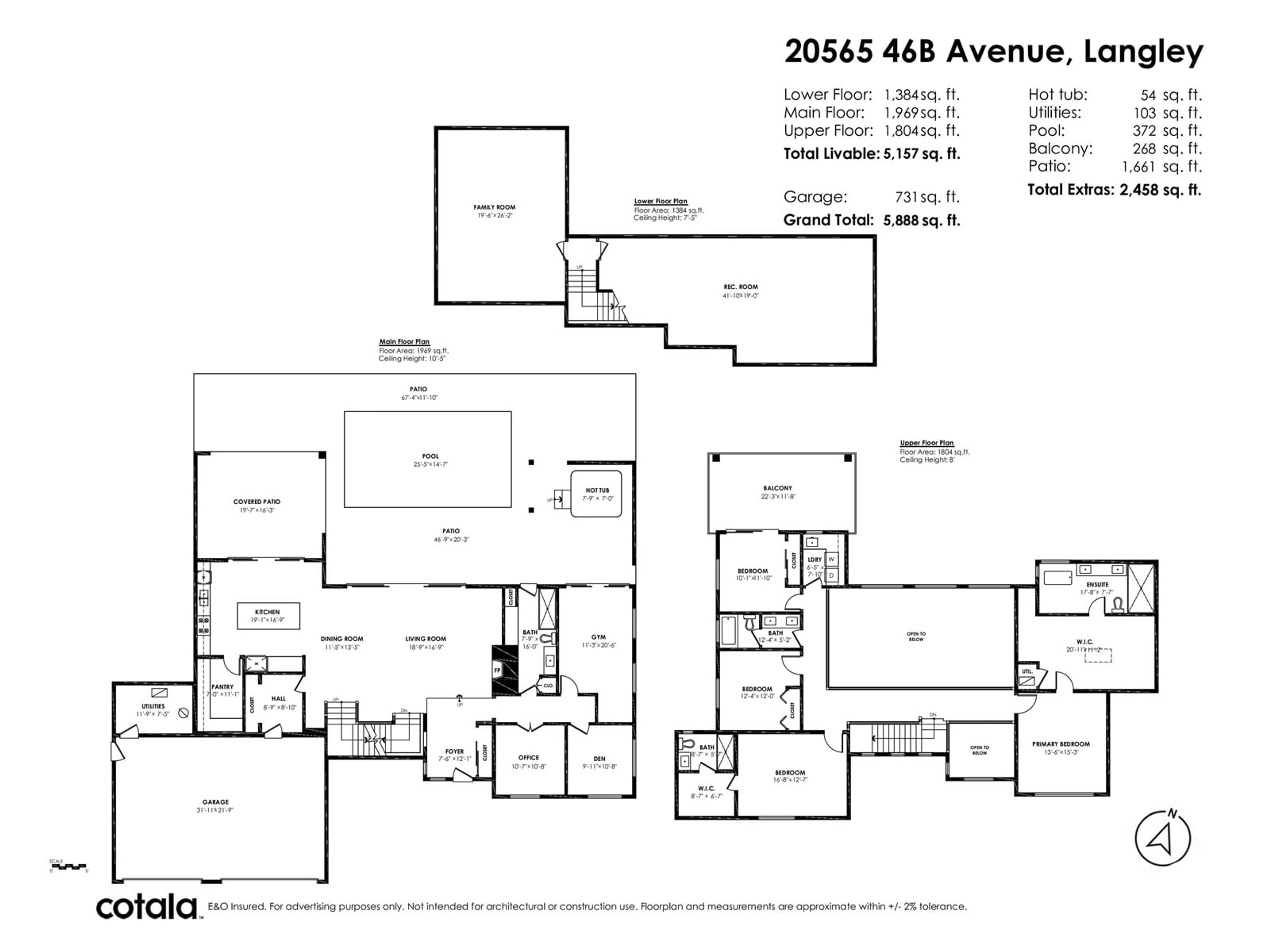 Floor plan for 20565 46B AVENUE, Langley British Columbia V3A8J9