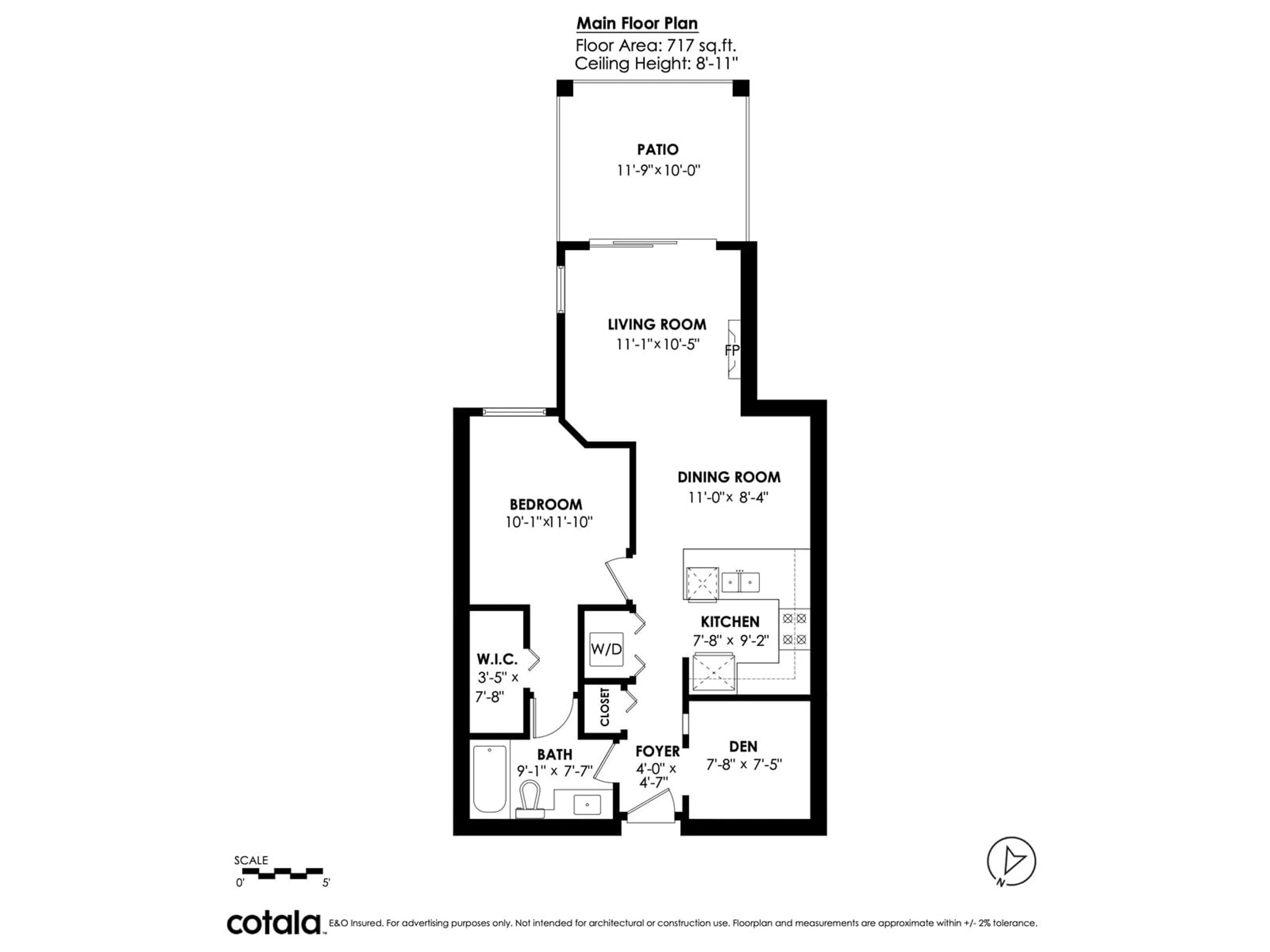 Floor plan for 106 5655 210A STREET, Langley British Columbia V3A0G4