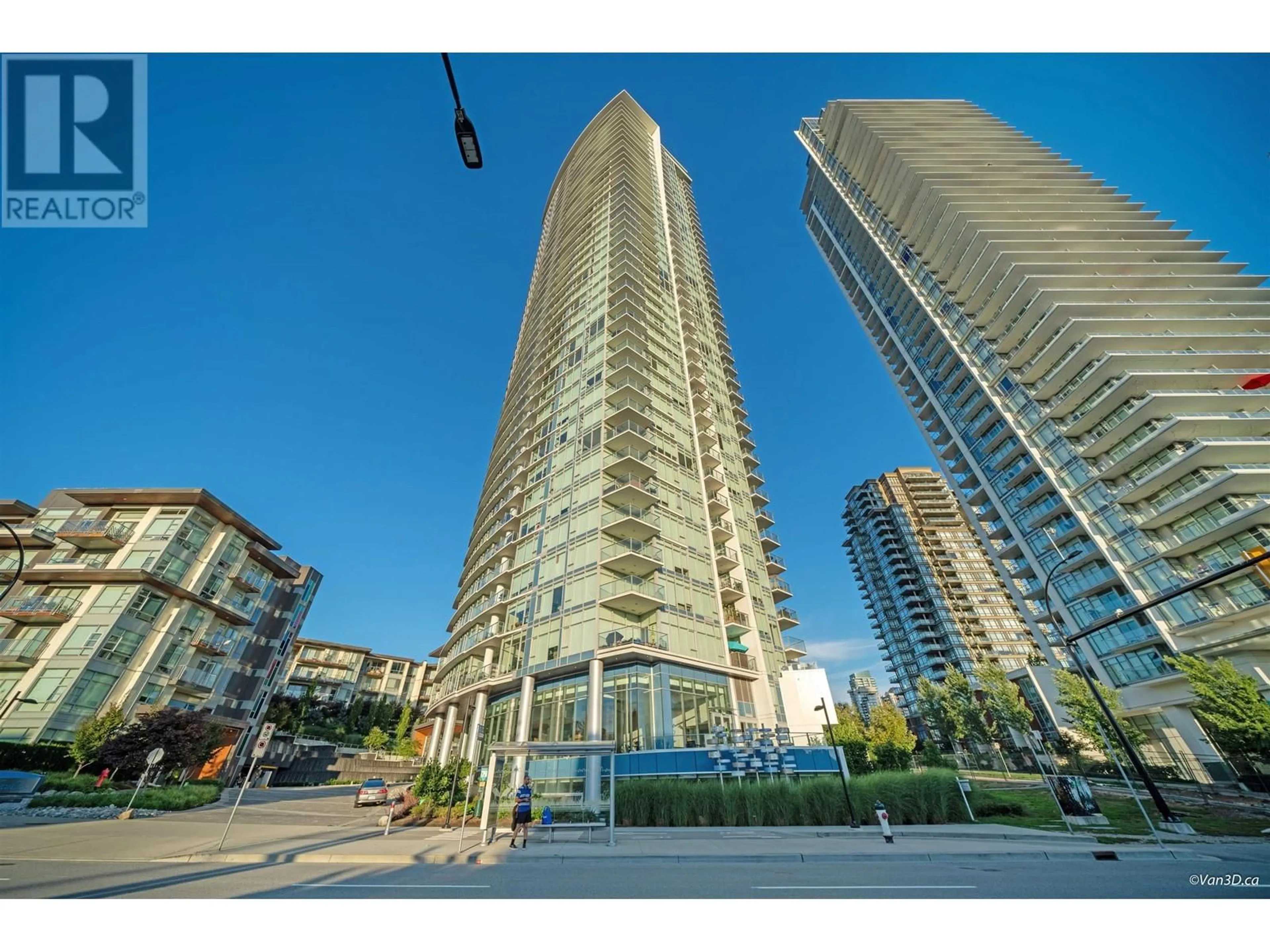 A pic from exterior of the house or condo, the street view for 2706 1788 GILMORE STREET, Burnaby British Columbia V5C0L5