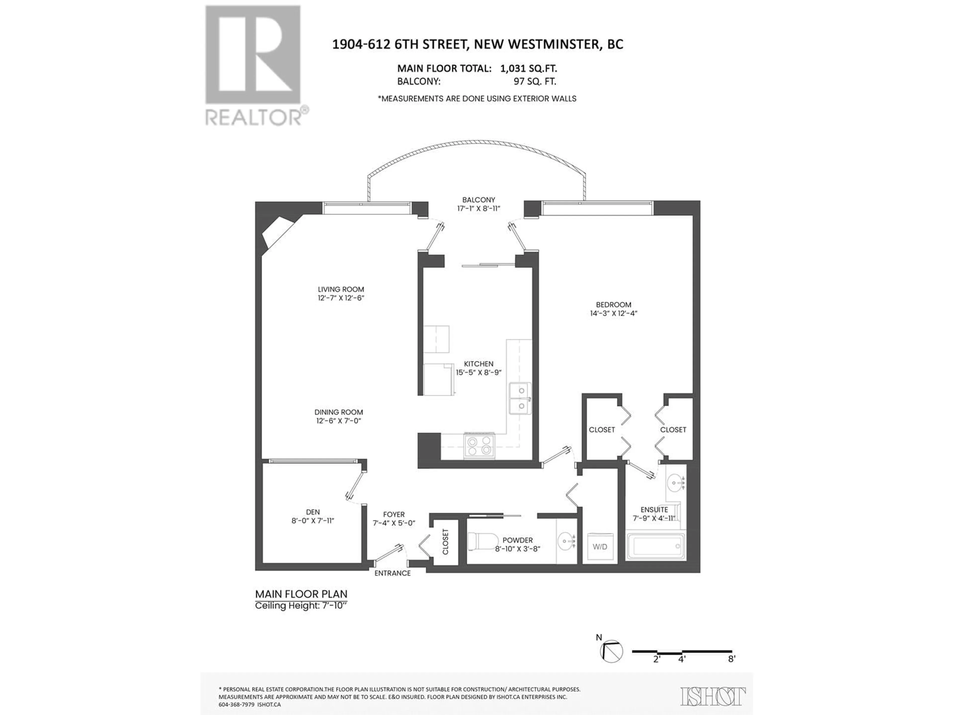 Floor plan for 1904 612 SIXTH STREET, New Westminster British Columbia V3L5V2