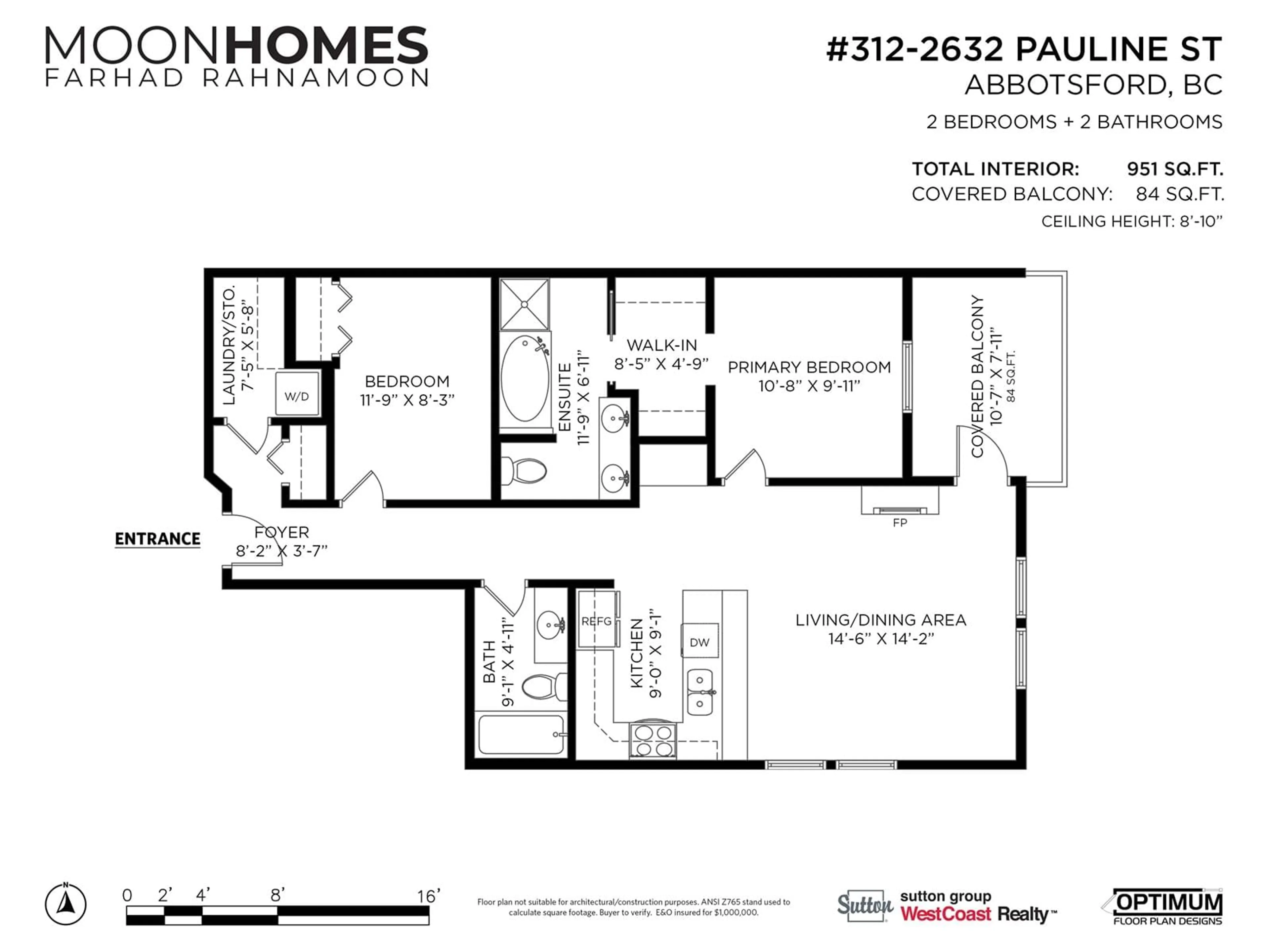 Floor plan for 312 2632 PAULINE STREET, Abbotsford British Columbia V2S0C9