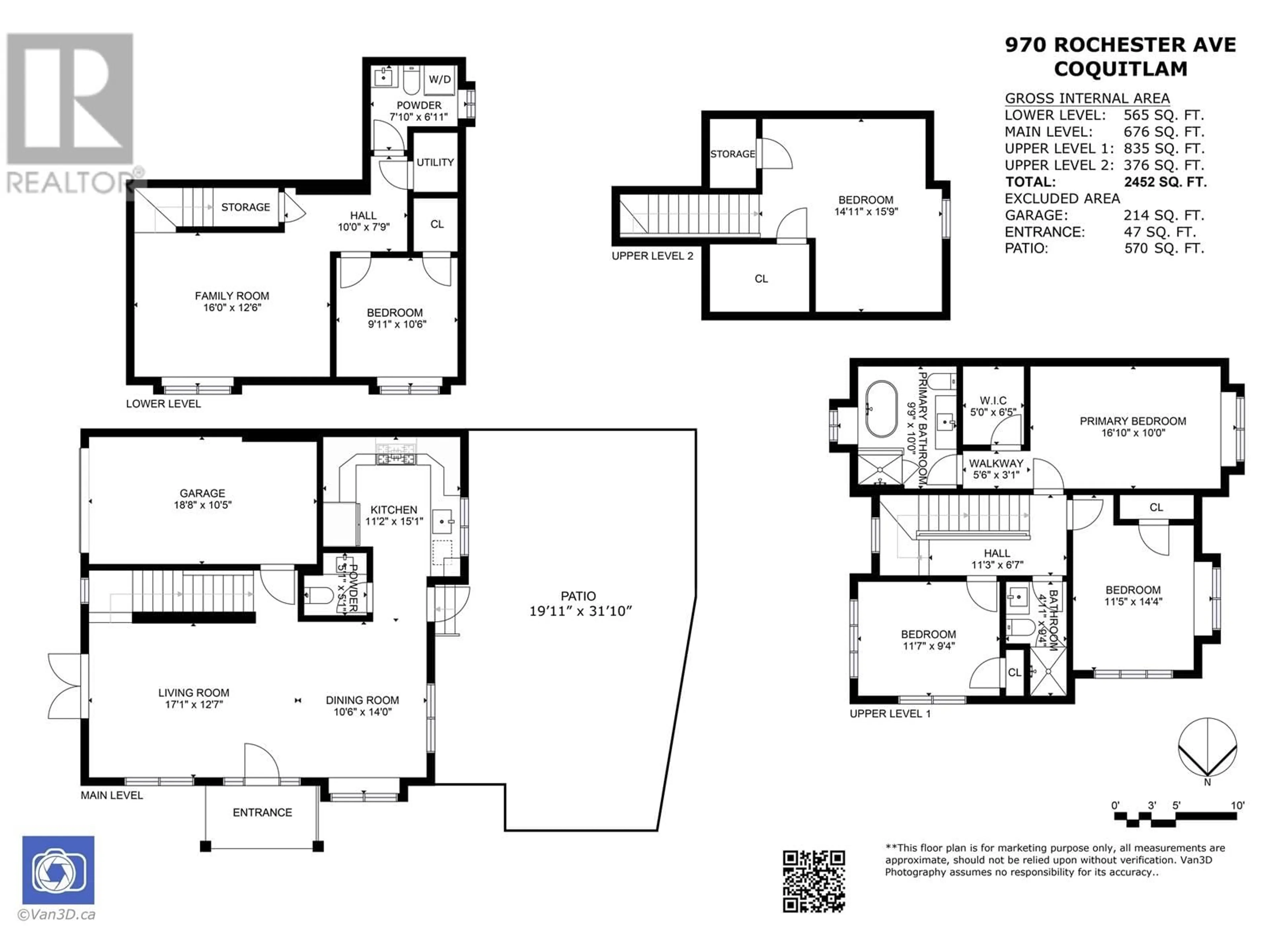 Floor plan for 970 ROCHESTER AVENUE, Coquitlam British Columbia V3K2J3