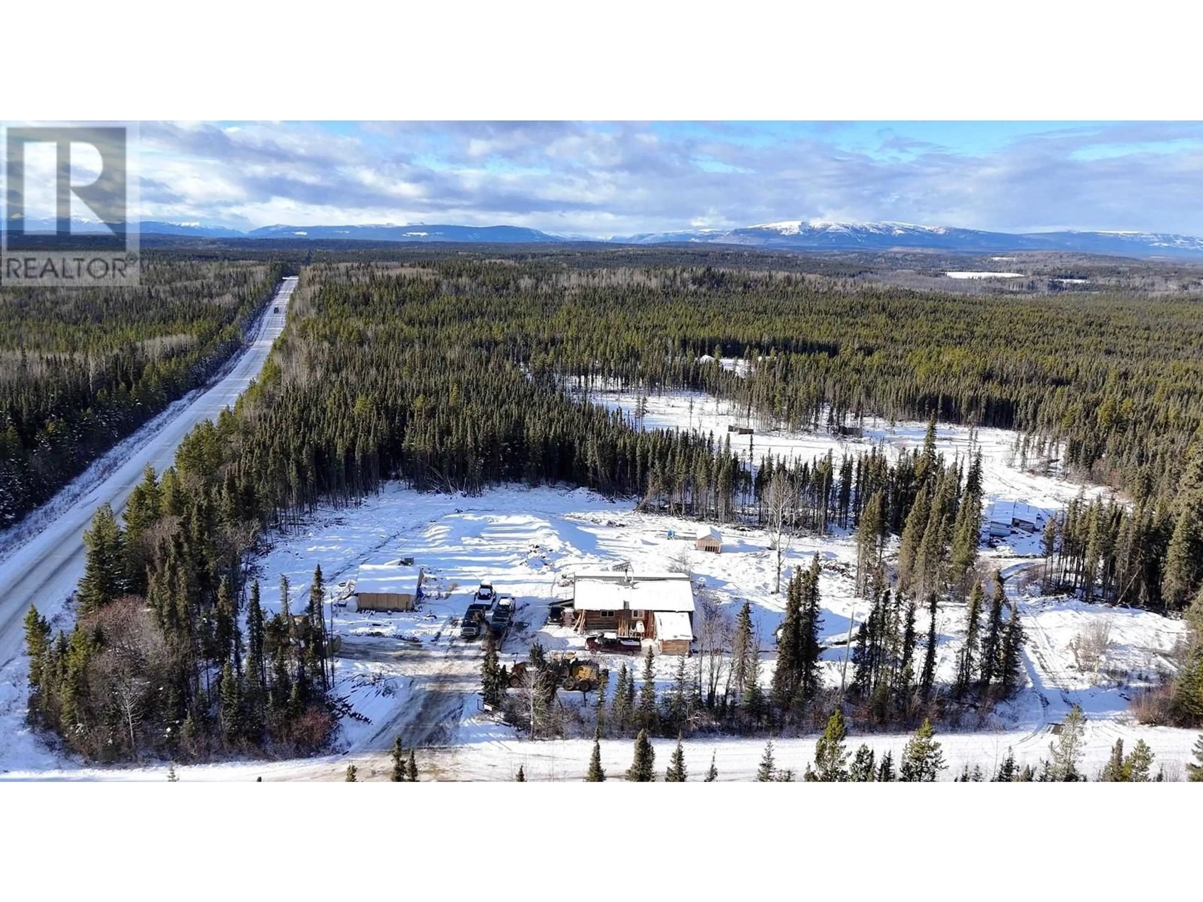 A pic from outside/outdoor area/front of a property/back of a property/a pic from drone, forest/trees view for DL - 4146 PINK MTN SUB ROAD, Fort St. John British Columbia V0C0A7