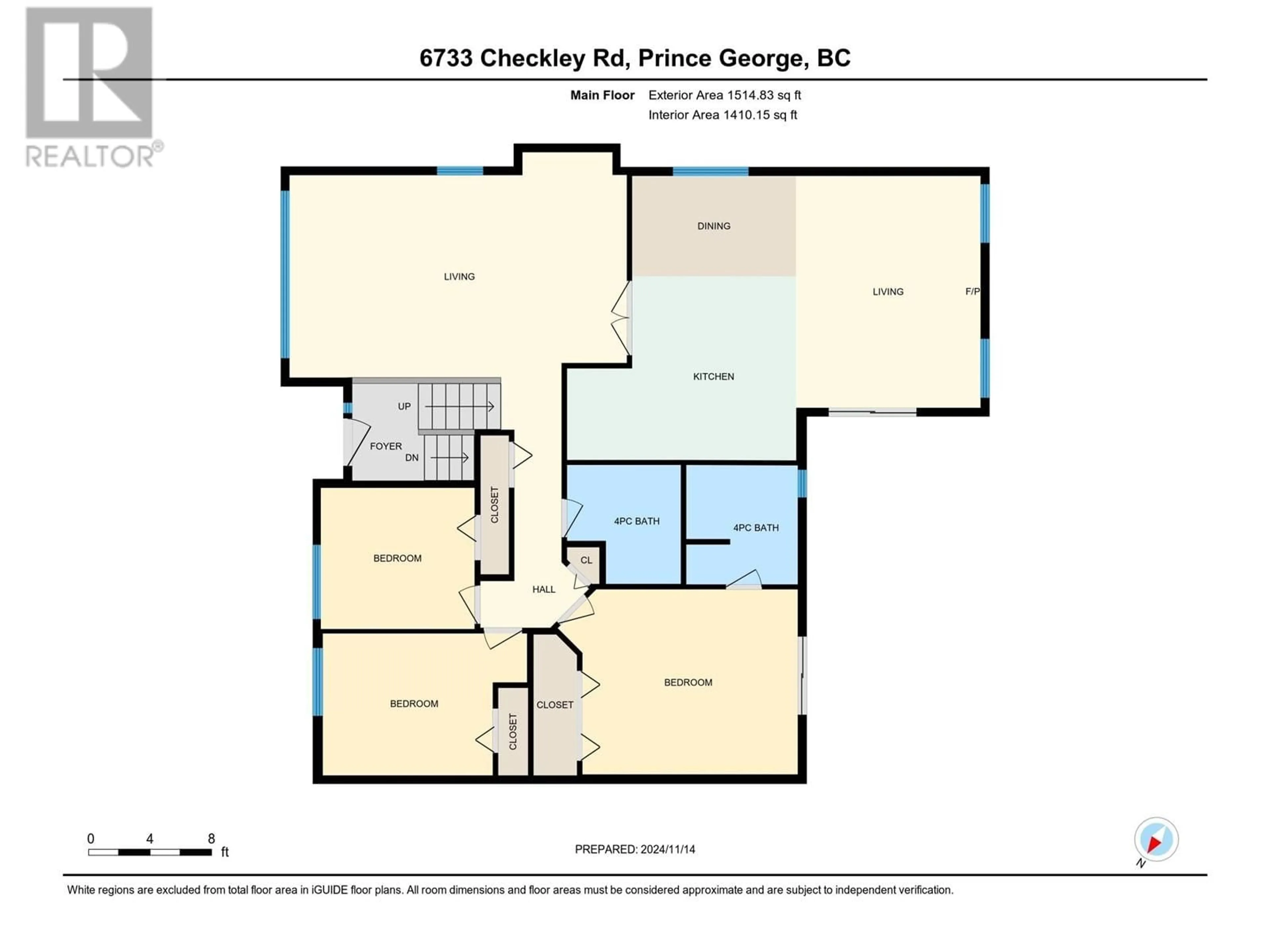 Floor plan for 6733 CHECKLEY ROAD, Prince George British Columbia V2N5G6