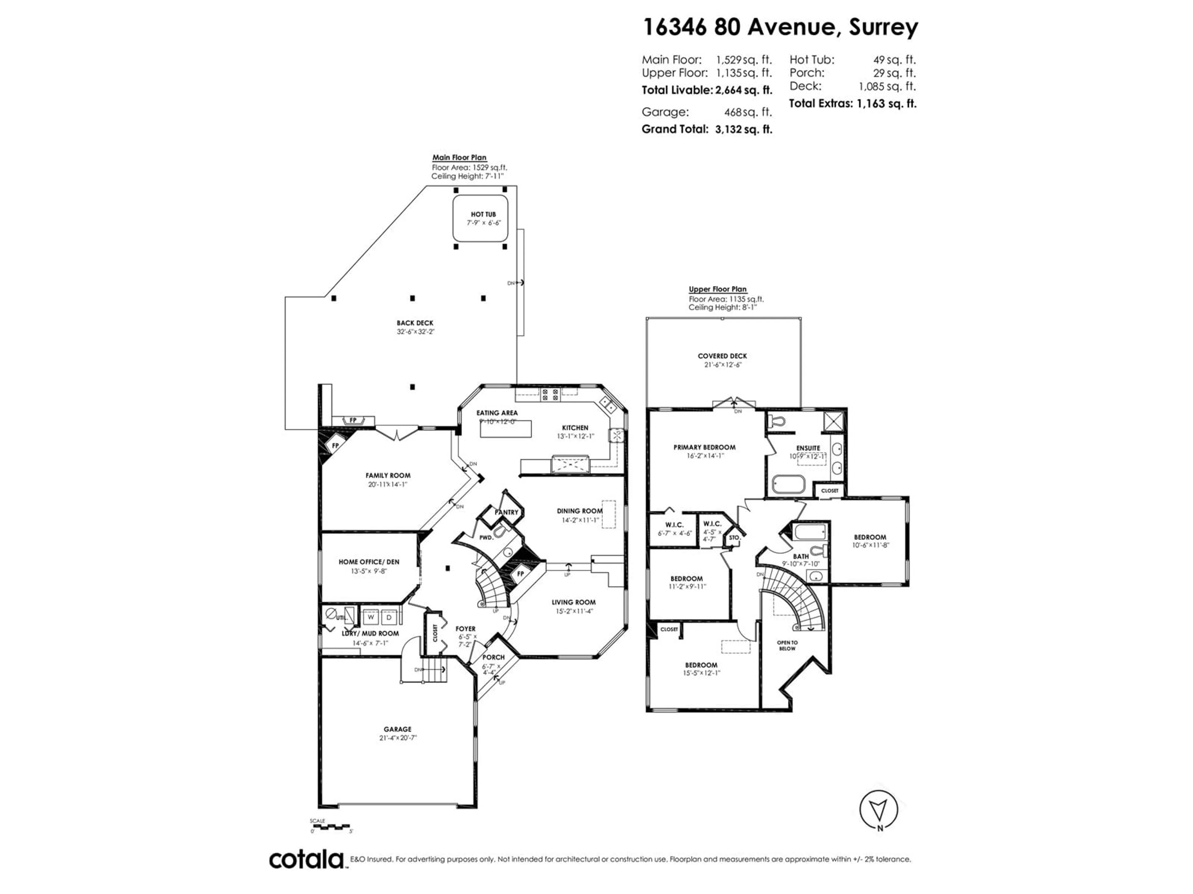 Floor plan for 16346 80 AVENUE, Surrey British Columbia V4N0X3