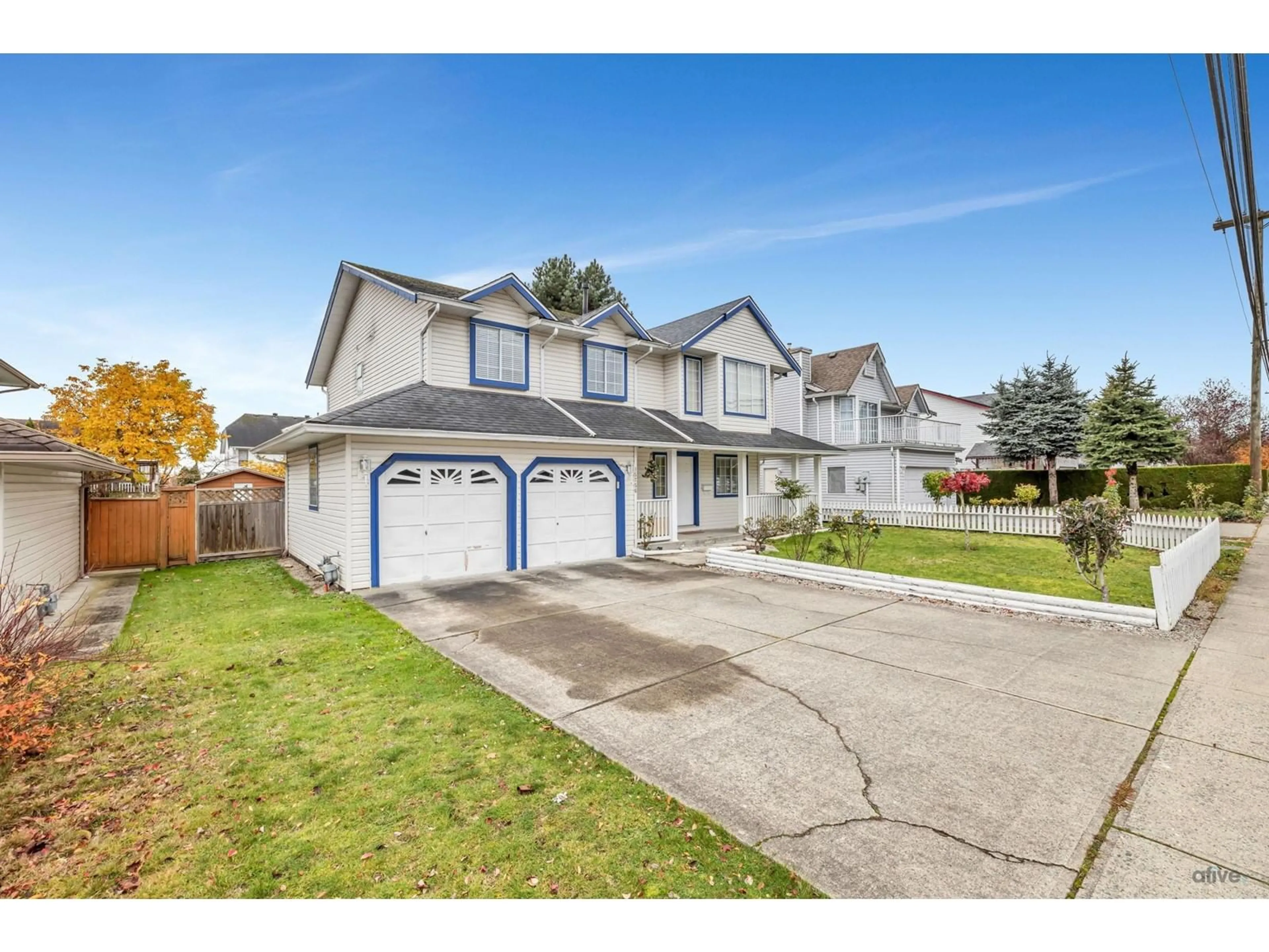 Frontside or backside of a home, the fenced backyard for 15756 82 AVENUE, Surrey British Columbia V4N0R7