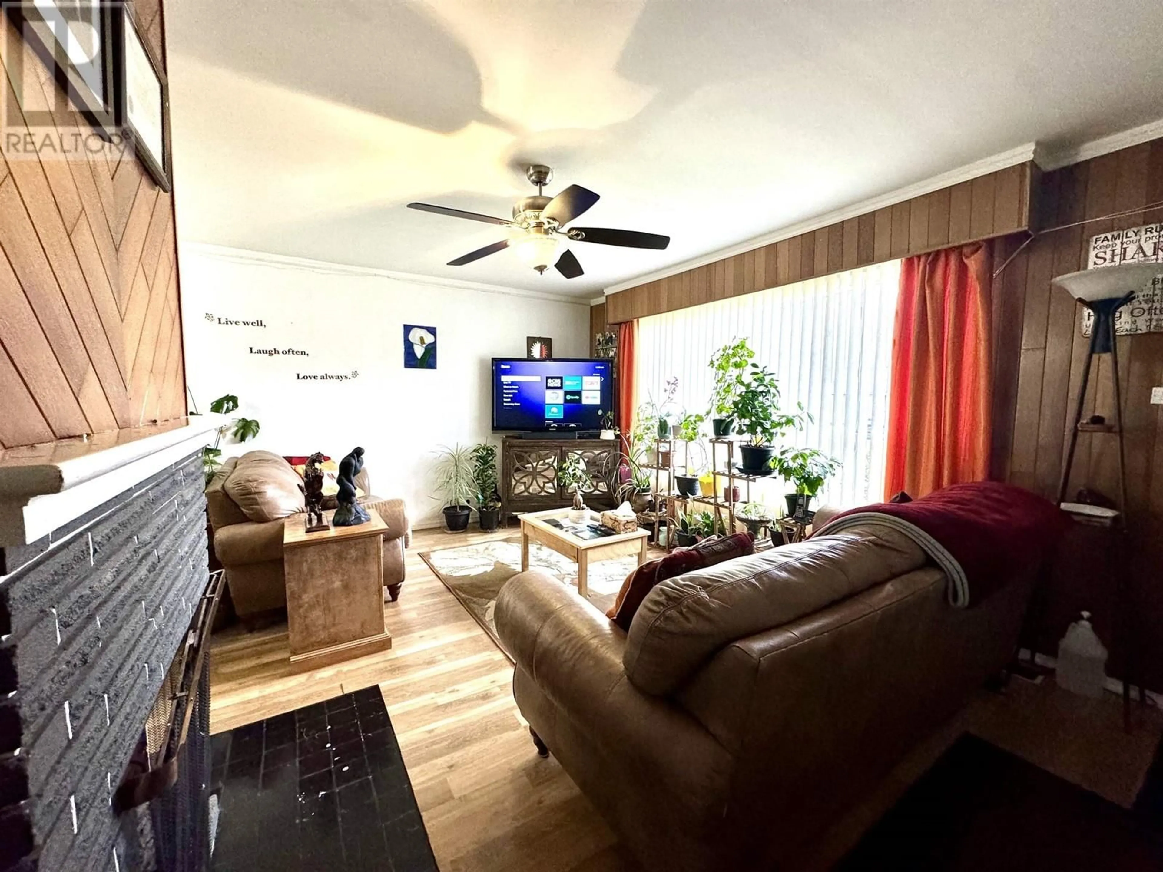 Living room with furniture, wood/laminate floor for 43 SWALLOW STREET, Kitimat British Columbia V8C1K6