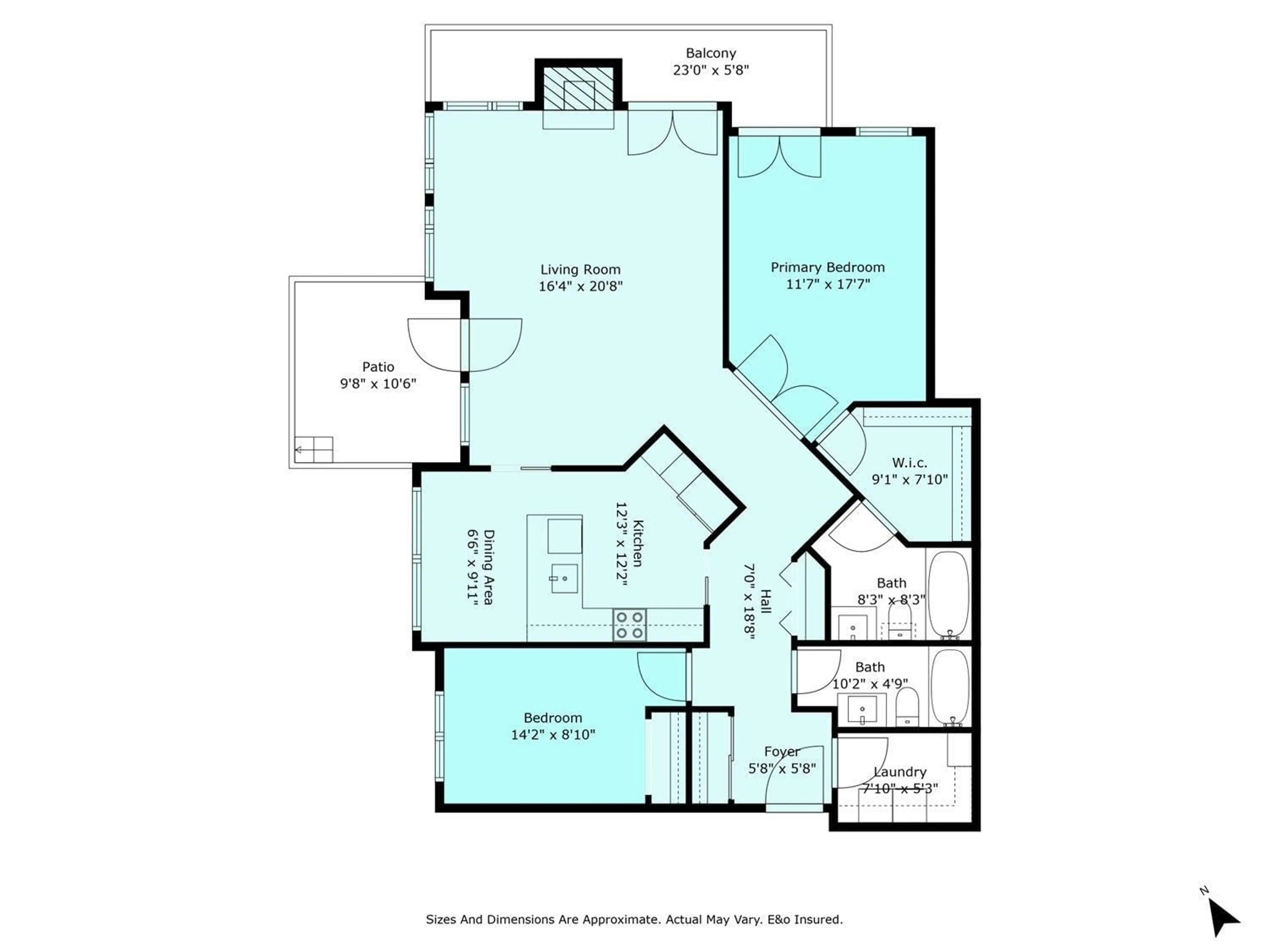 Floor plan for 105 45734 PATTEN AVENUE, Chilliwack British Columbia V2P1S1