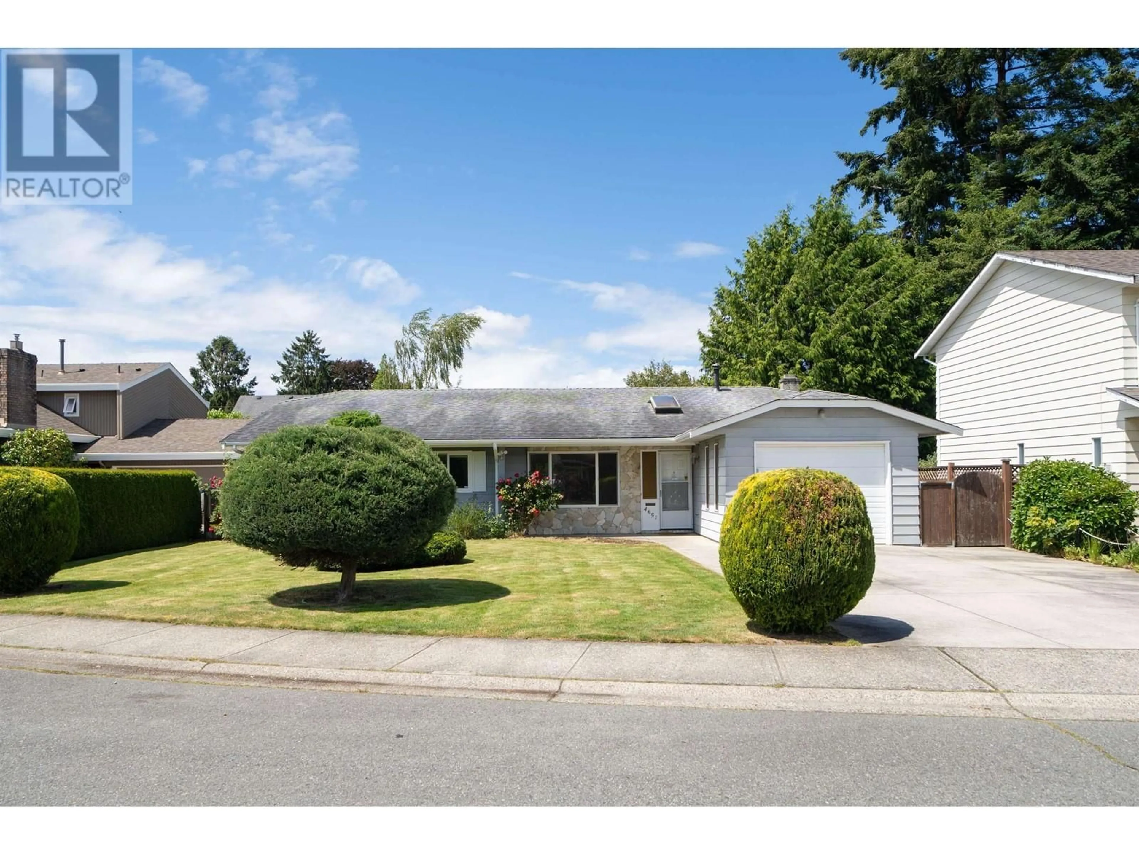 Frontside or backside of a home, the street view for 4651 56 STREET, Delta British Columbia V4K3X4