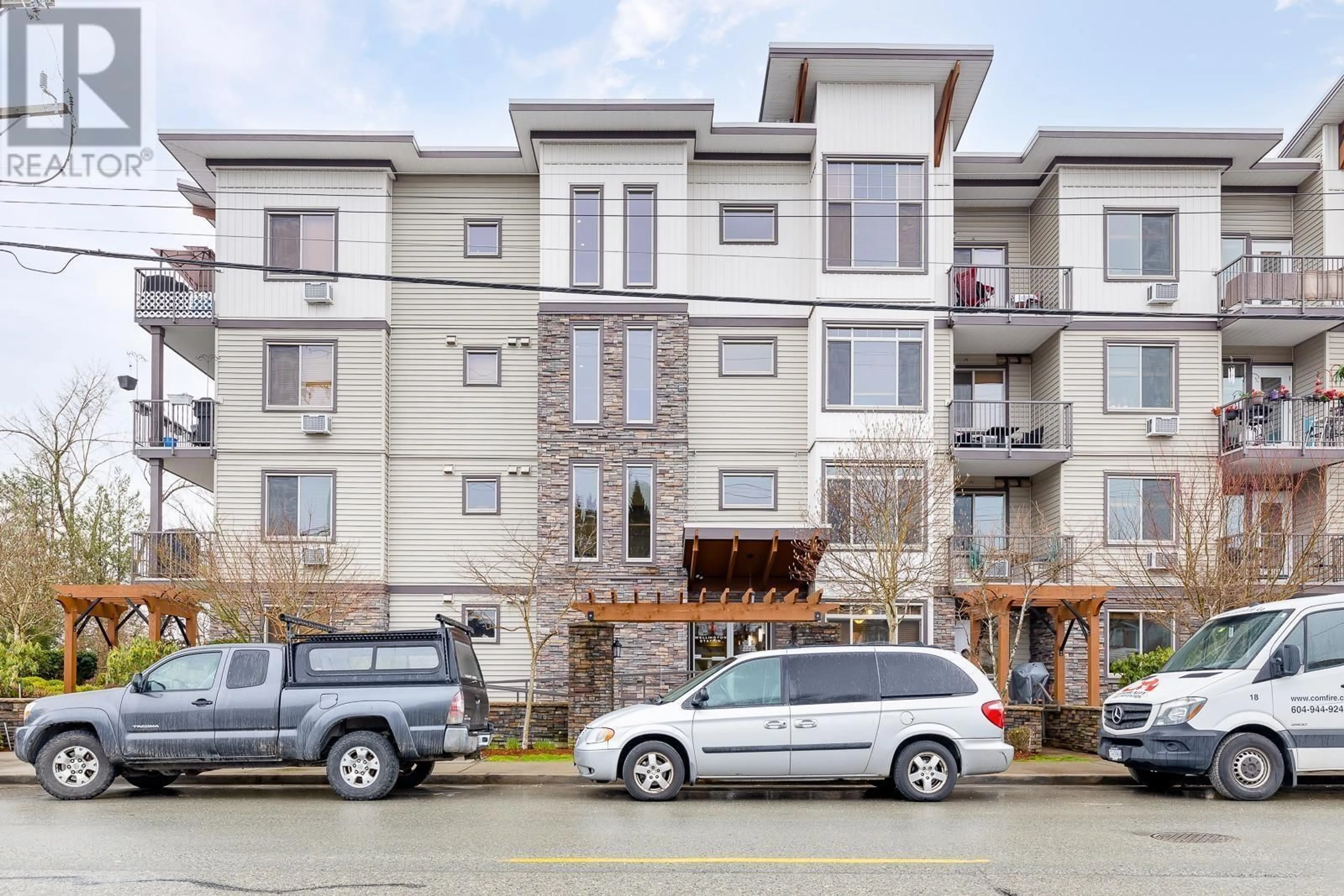 A pic from exterior of the house or condo, the front or back of building for 106 11887 BURNETT STREET, Maple Ridge British Columbia V2X6P6