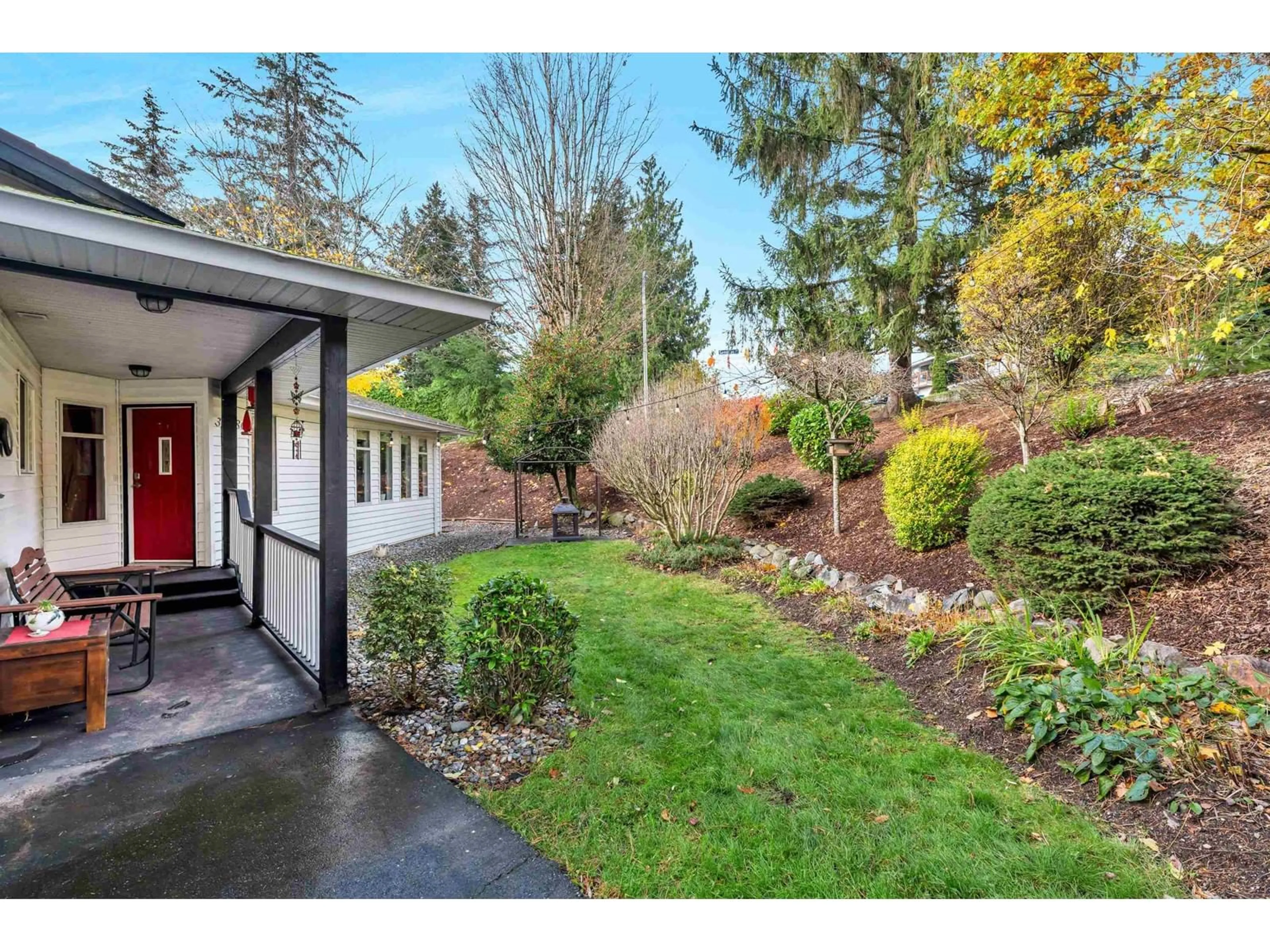 Frontside or backside of a home, the fenced backyard for 34386 FRASER STREET, Abbotsford British Columbia V2S6T8