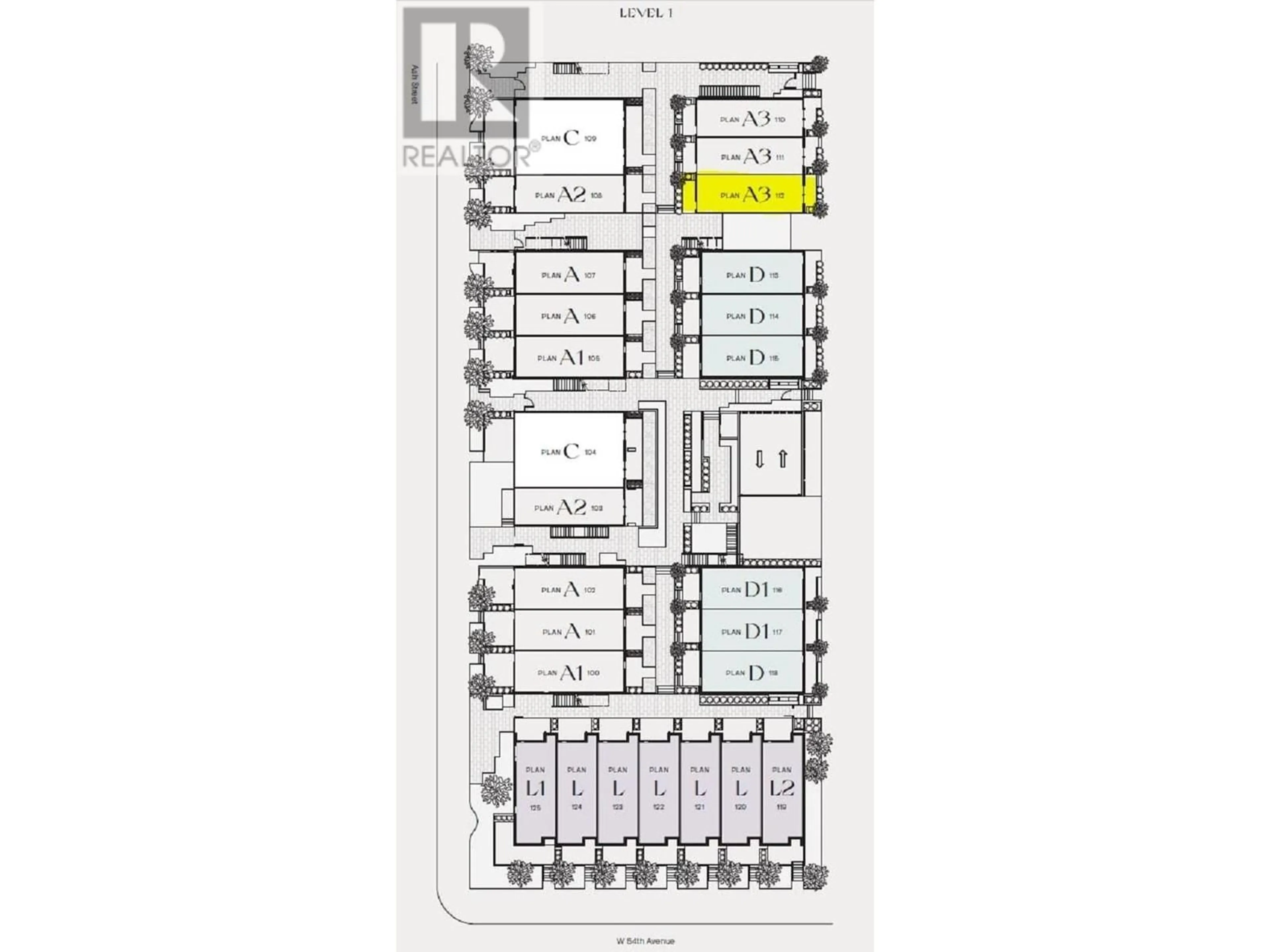 Floor plan for 112 6922 ASH STREET, Vancouver British Columbia V6P0K9