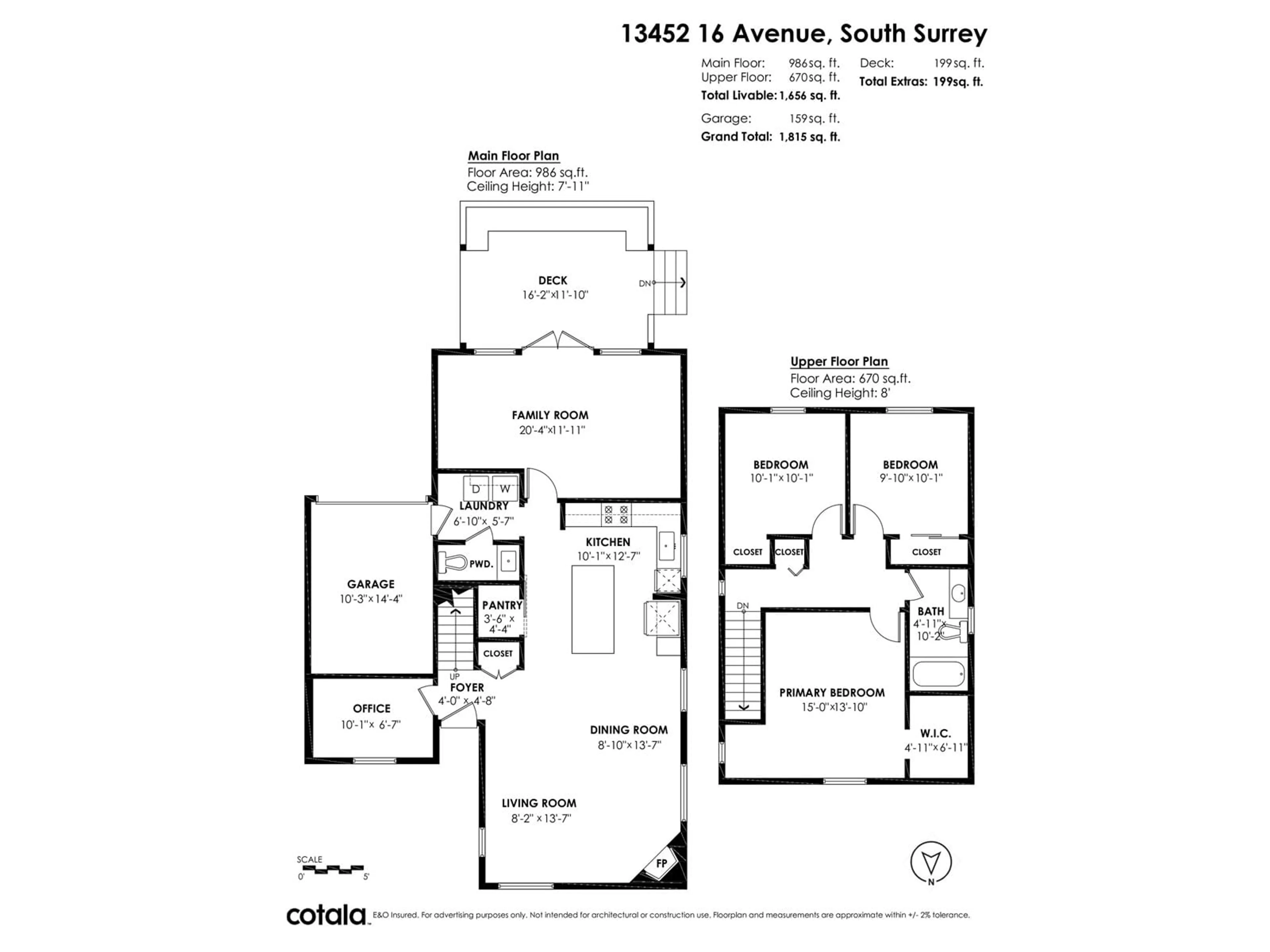 Floor plan for 13452 16 AVENUE, Surrey British Columbia V4A1P5