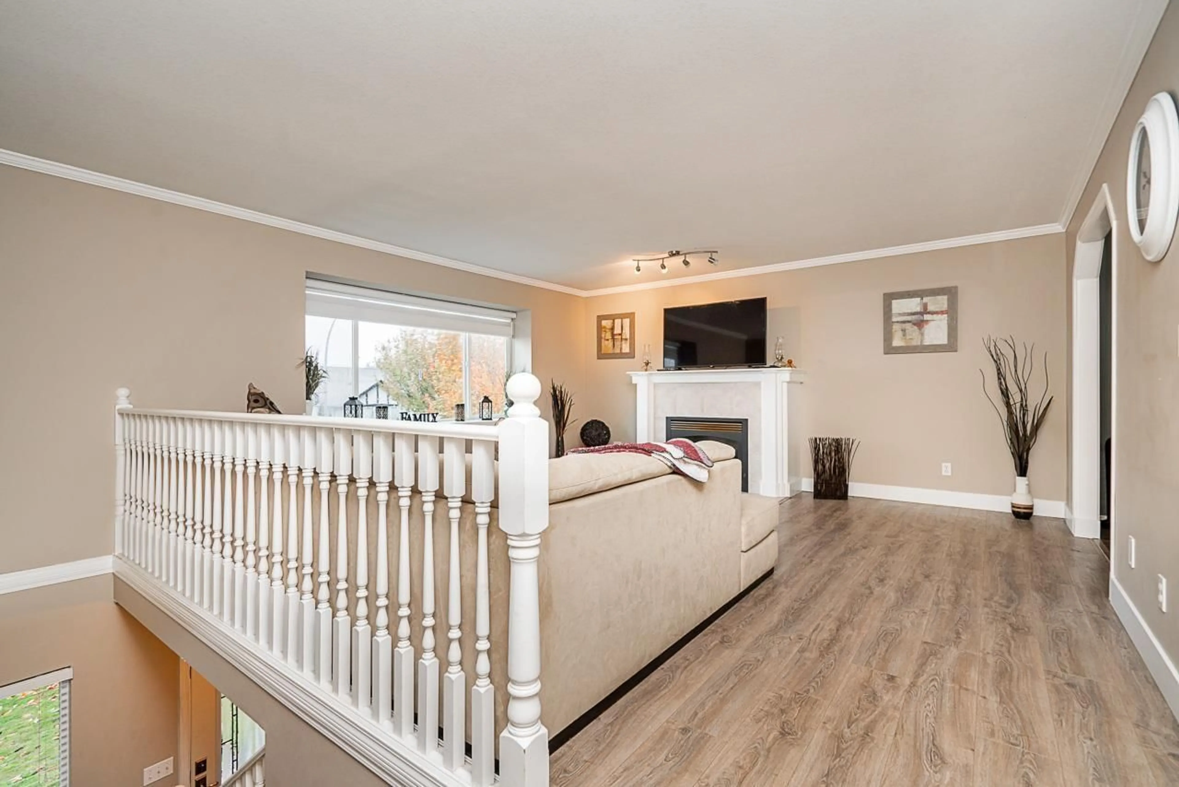 Living room, wood floors for 8352 MELBURN COURT, Mission British Columbia V2V7B3