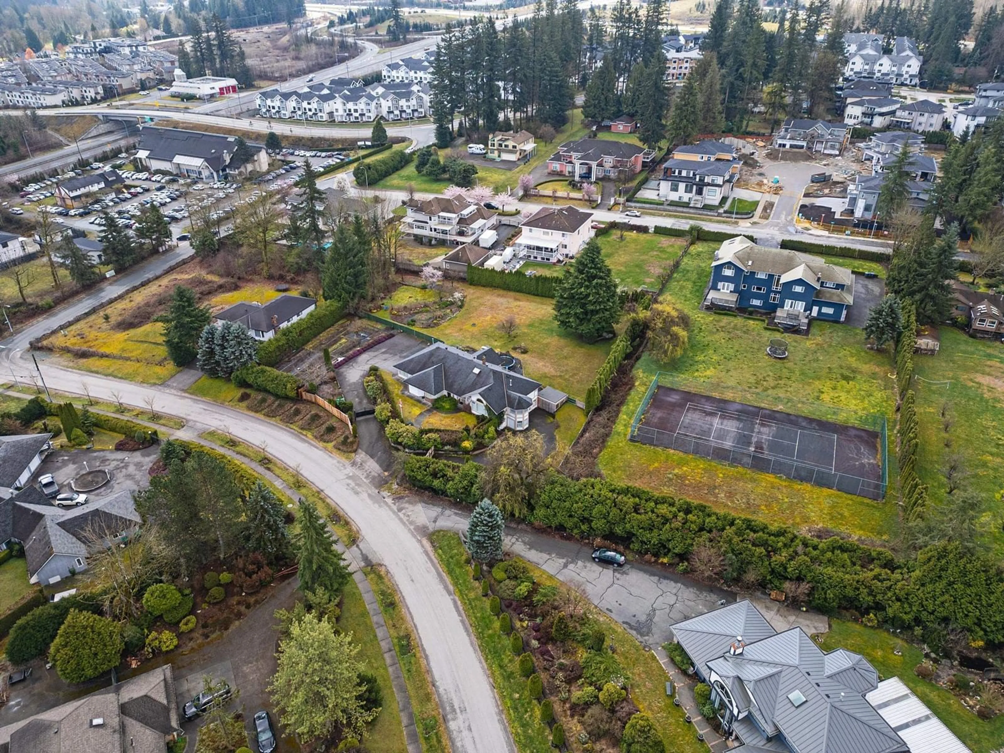 A pic from exterior of the house or condo, the fenced backyard for 17484 ABBEY DRIVE, Surrey British Columbia V4N4H2