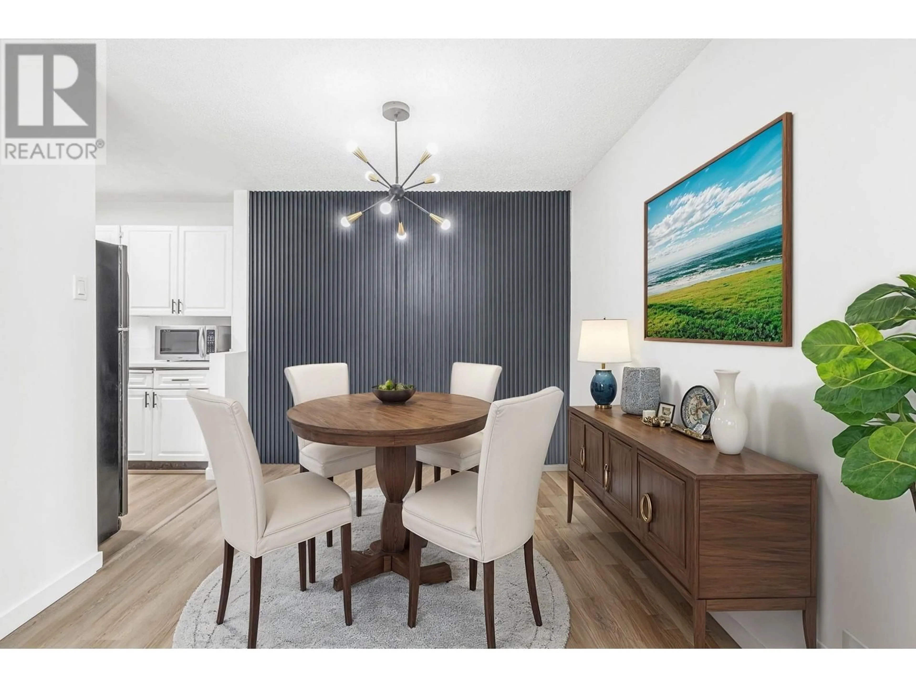 Dining room, wood floors for 124 8411 ACKROYD ROAD, Richmond British Columbia V6X3E6