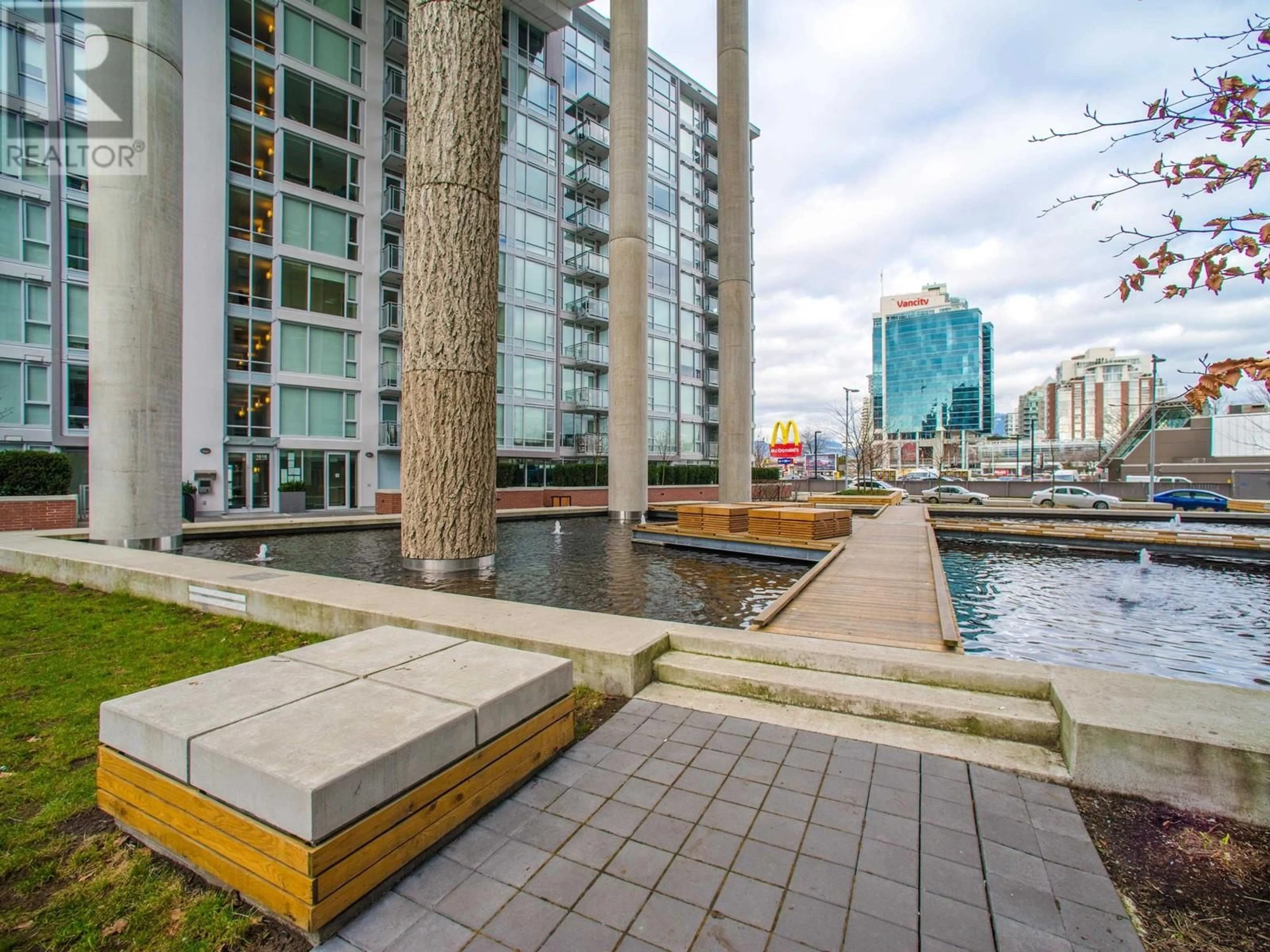 Patio, the view of city buildings for 216 1618 QUEBEC STREET, Vancouver British Columbia V6A0C5