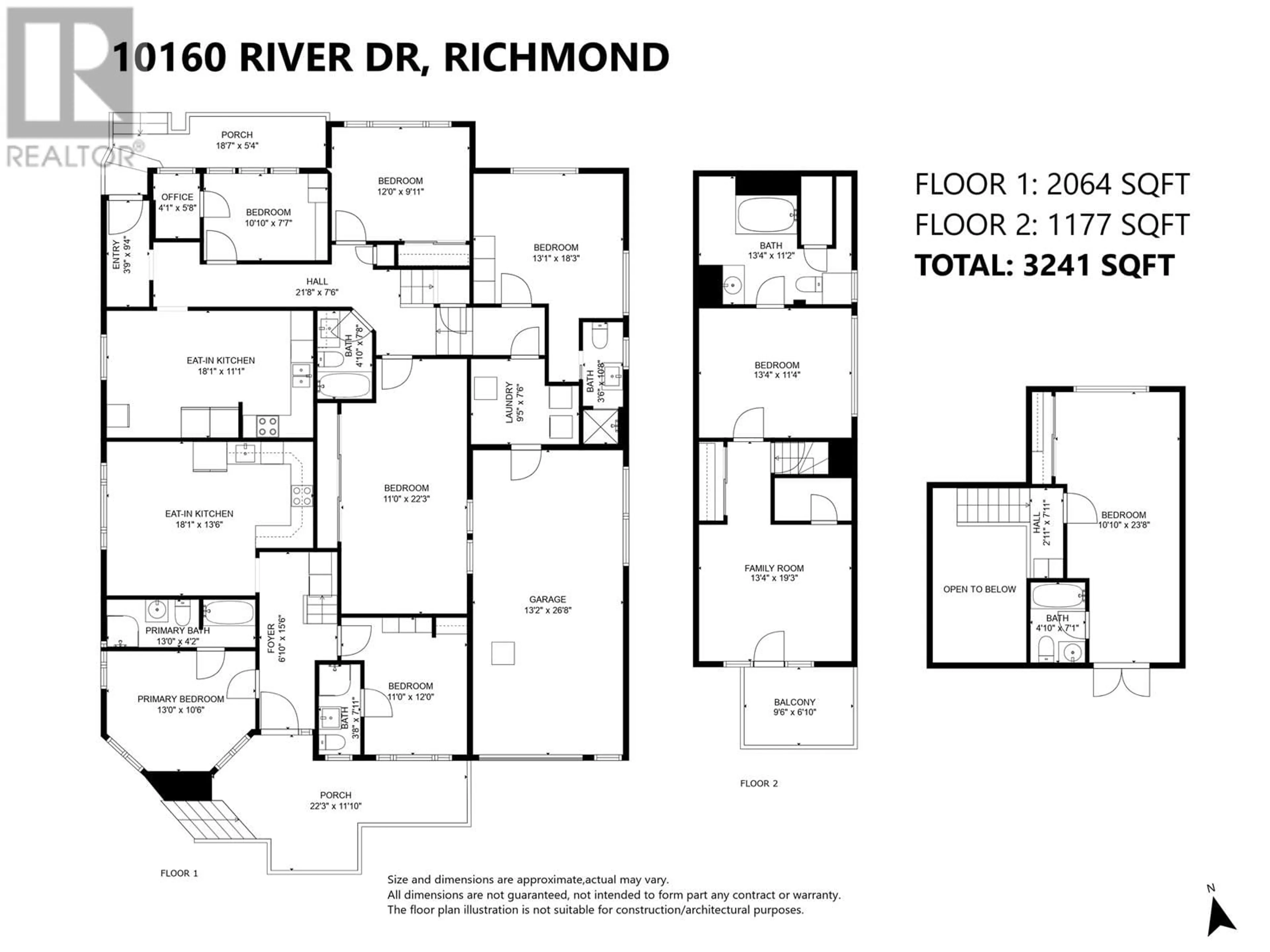 Floor plan for 10160 RIVER DRIVE, Richmond British Columbia V6X1Z3