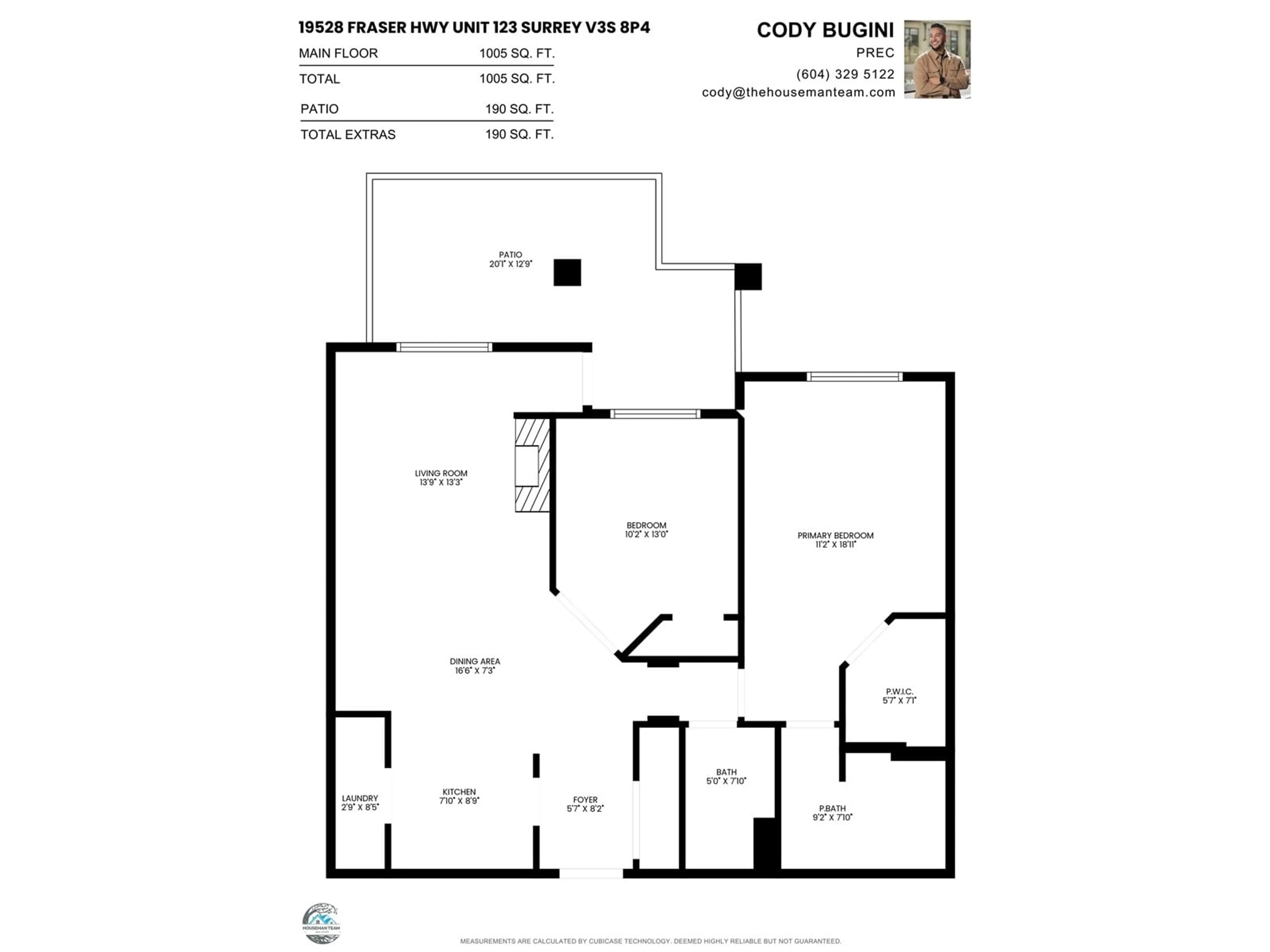 Floor plan for 123 19528 FRASER HIGHWAY, Surrey British Columbia V3S8P4